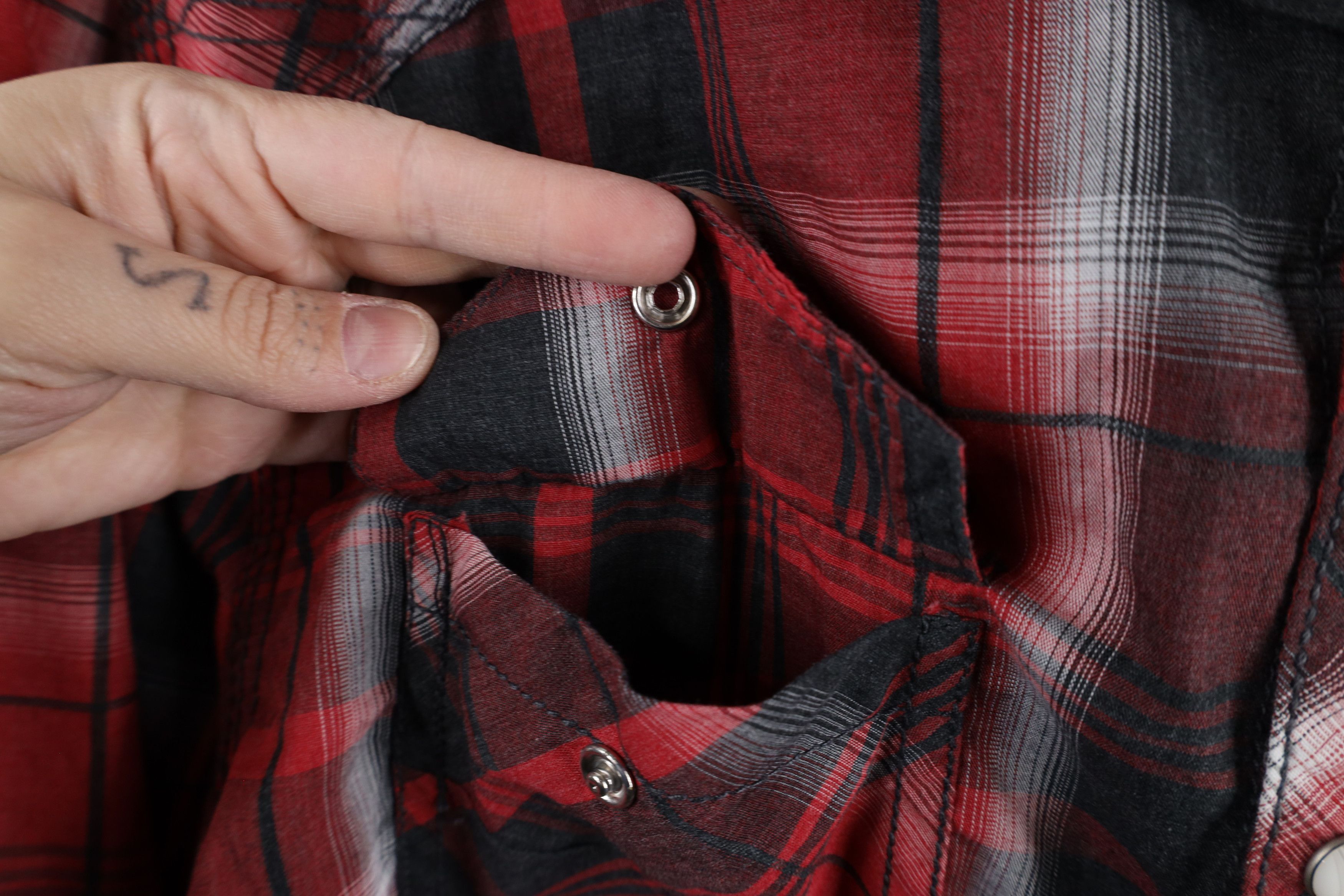 BKE × Vintage Buckle BKE Fit Thick Stitch Snap Button Western Shirt Plaid Size US L / EU 52-54 / 3 - 5 Thumbnail