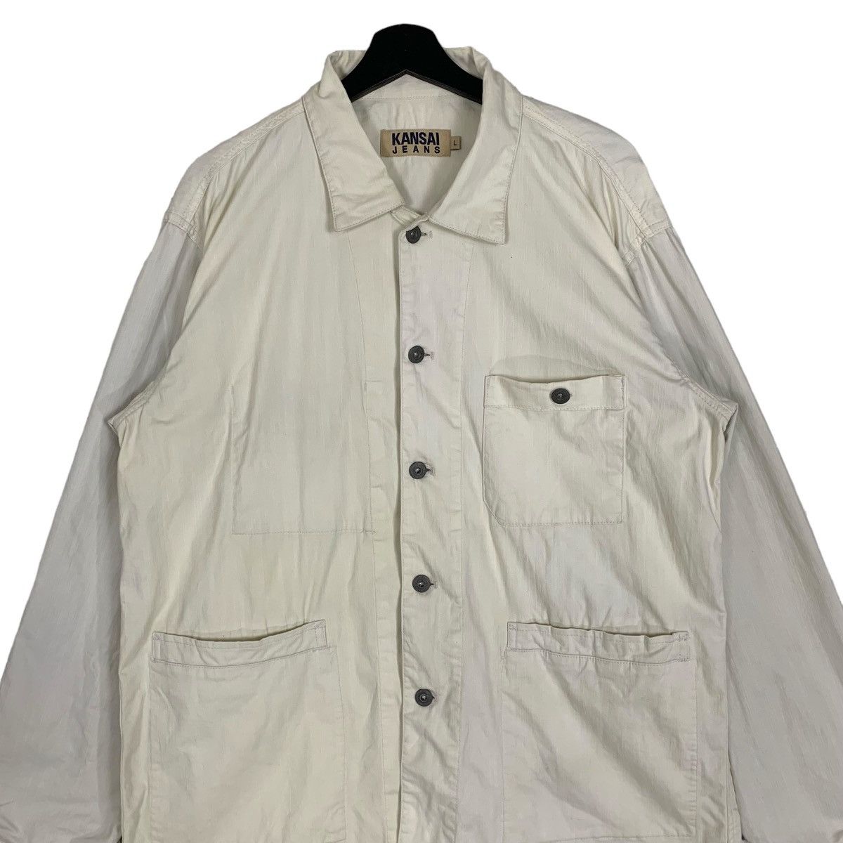 Designer Kansai yamamoto Japanese Designer Light Jacket Button Jacket Size US M / EU 48-50 / 2 - 2 Thumbnail