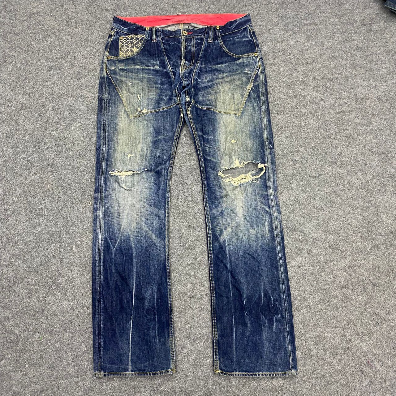 Eternal 💥Best Offer💥Vintage Eternal Distressed Denim Size US 36 / EU 52 - 1 Thumbnail
