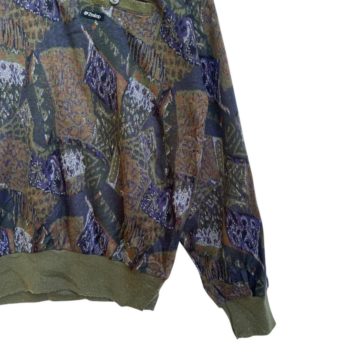Japanese Brand × Lindbergh × Vintage 💥Japanese Brand ZealZip Fullprint Pullover Jacket Size US M / EU 48-50 / 2 - 5 Thumbnail