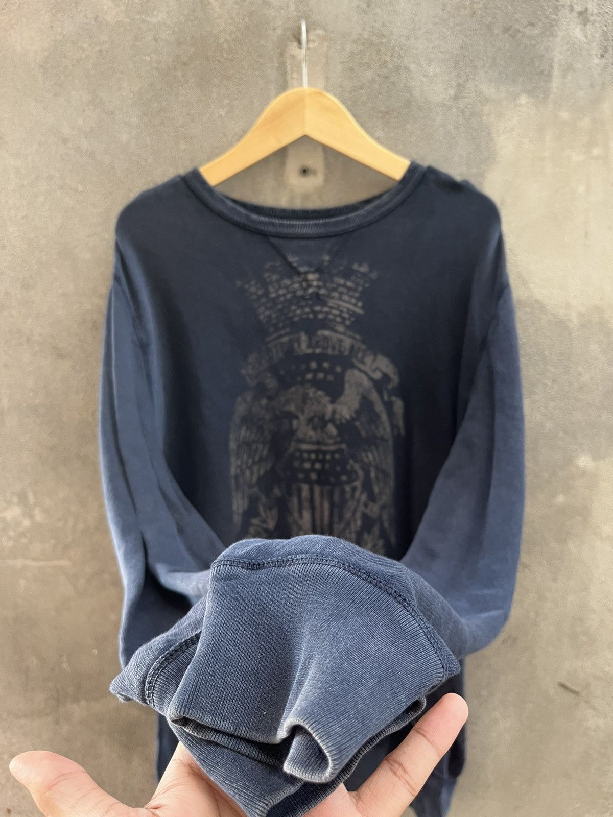 Denim & Supply Ralph Lauren × Ralph Lauren Denim & Supply RL Eagle Sweatshirt Vintage Navy Size US XL / EU 56 / 4 - 8 Thumbnail