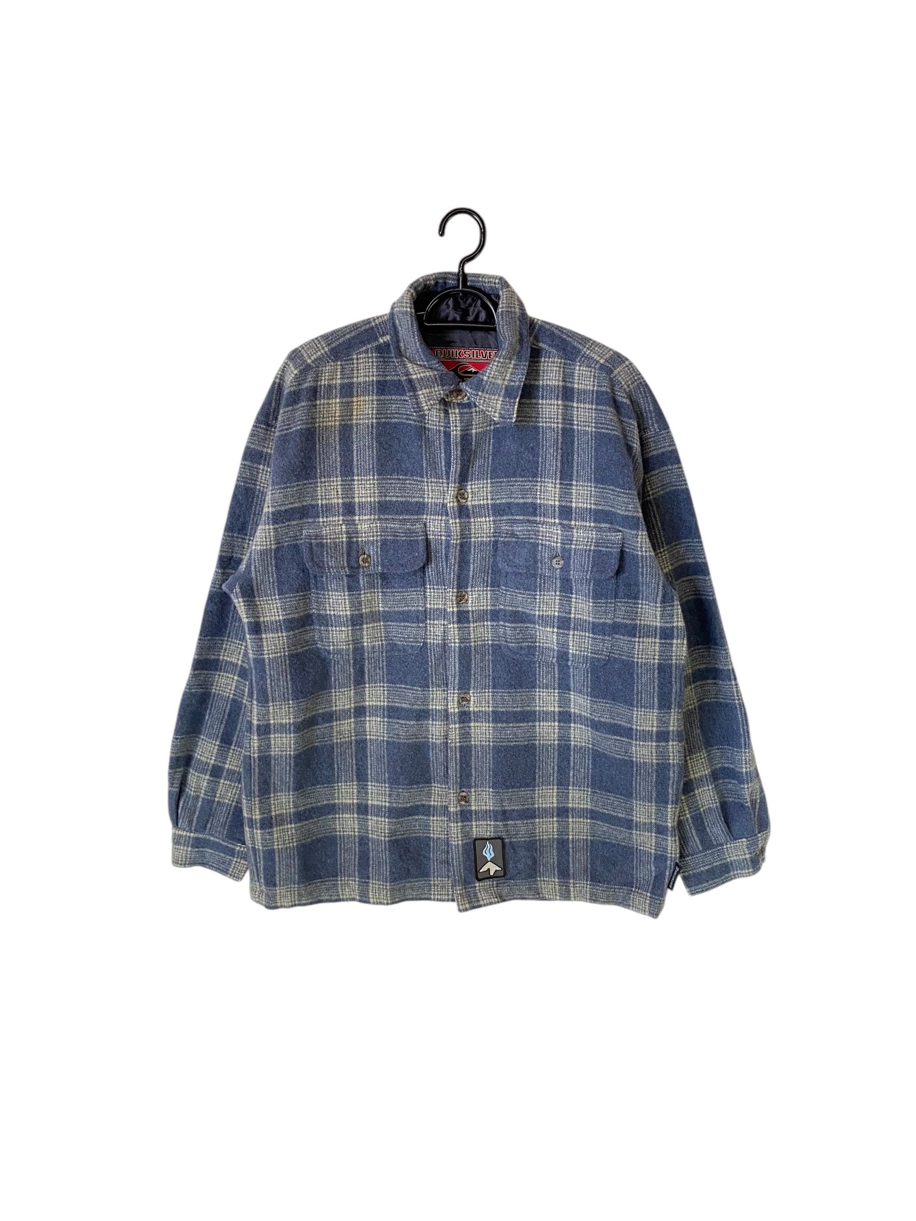 Quiksilver Vintage 90s Quiksilver plaid wool flannel Size US S / EU 44-46 / 1 - 1 Thumbnail