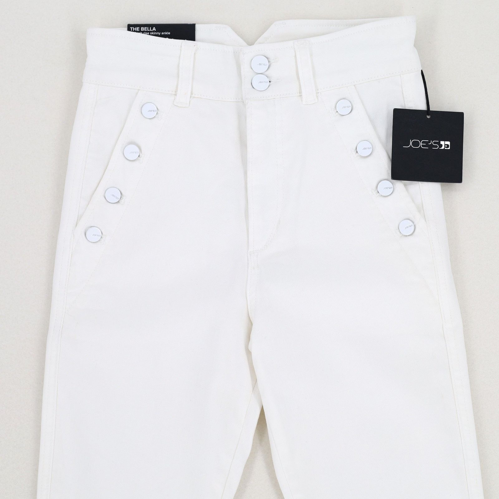 JOE'S Women White High Waist Ankle Skinny Jeans Size 25