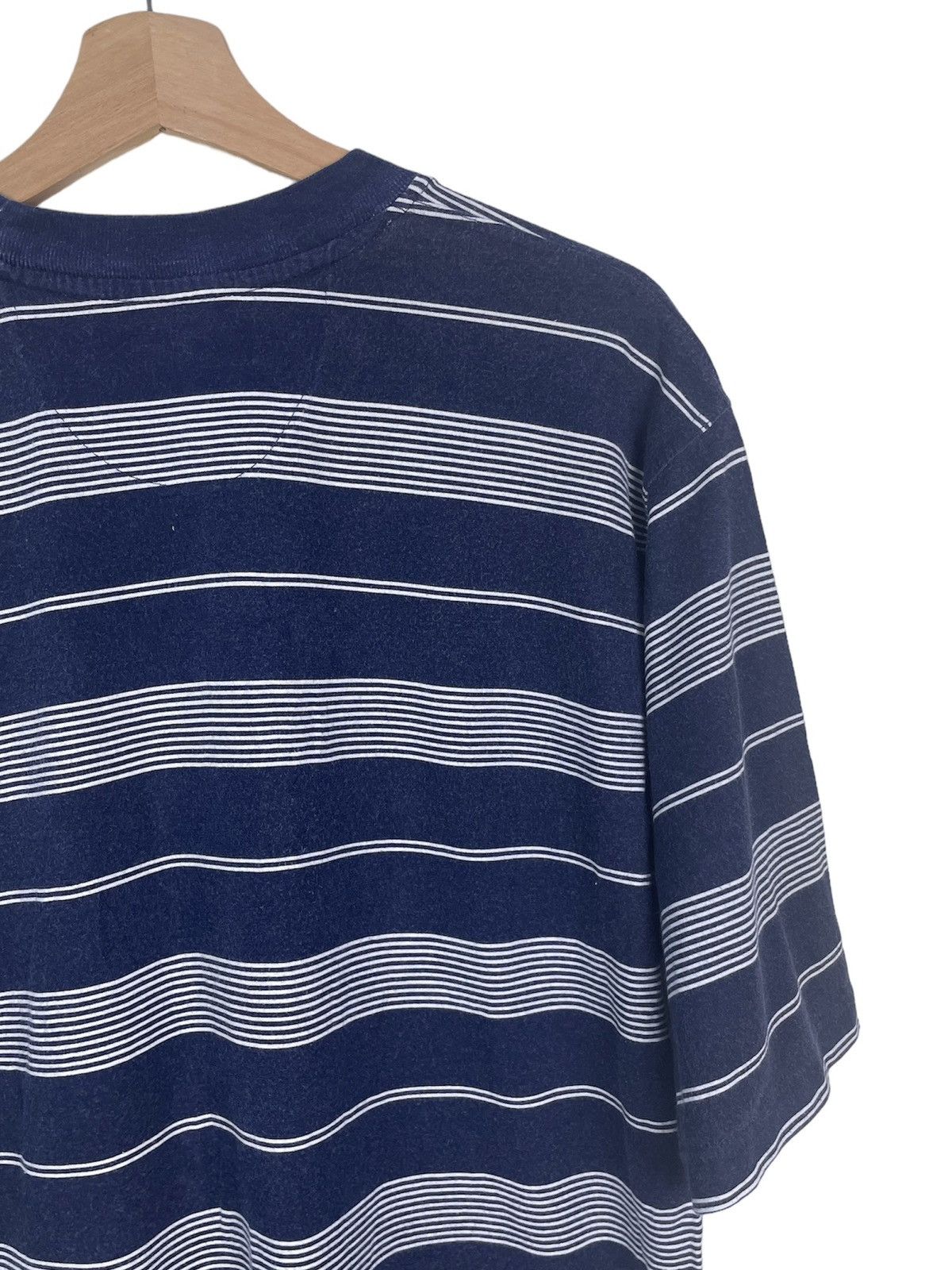 Burberry × Vintage Vintage Burberry Striped T-Shirt Poland Made OG Logo Size US M / EU 48-50 / 2 - 8 Thumbnail