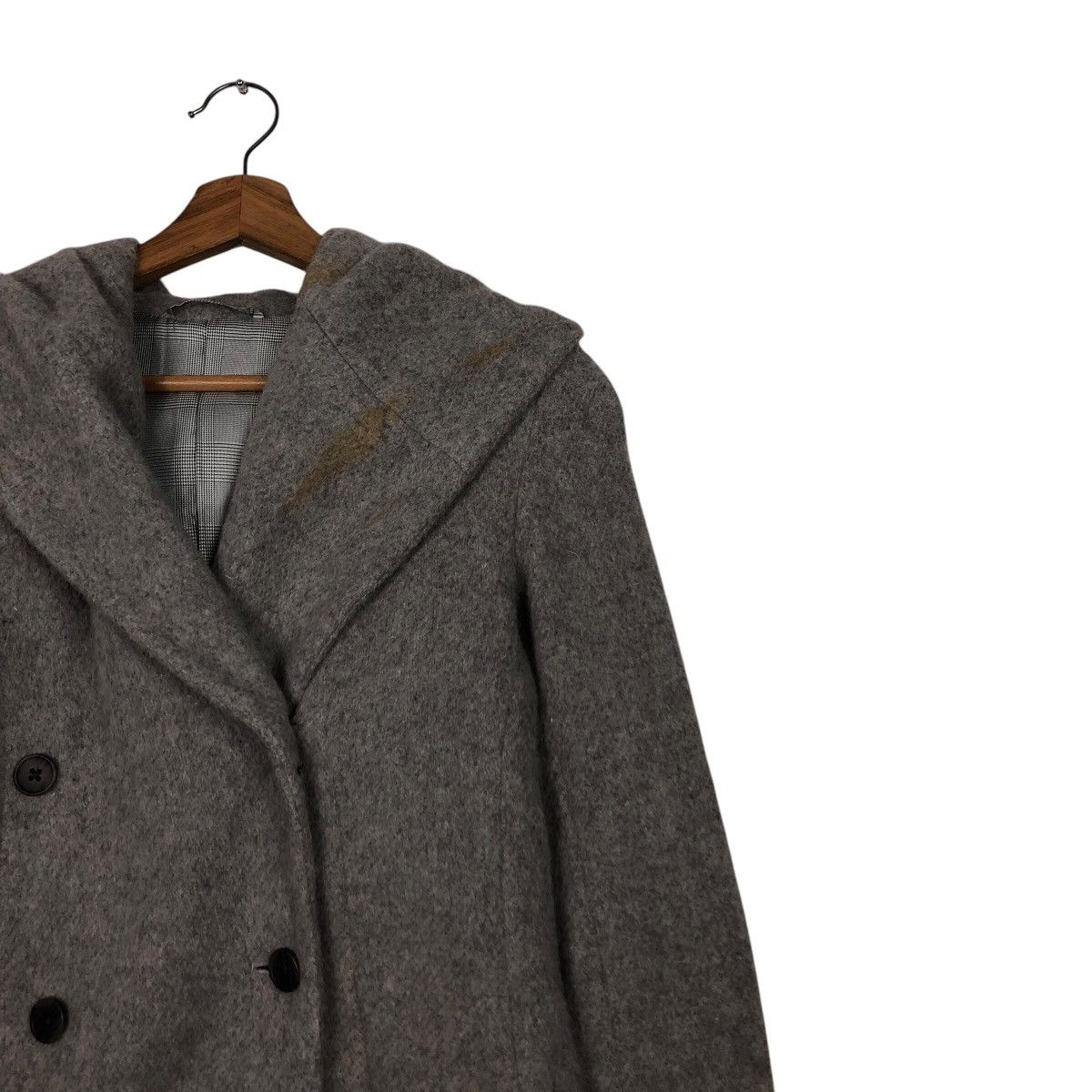 Issey Miyake 📌Vintage Wool Long Jacket 5351 Pour Les Femmes Size US M / EU 48-50 / 2 - 8 Thumbnail