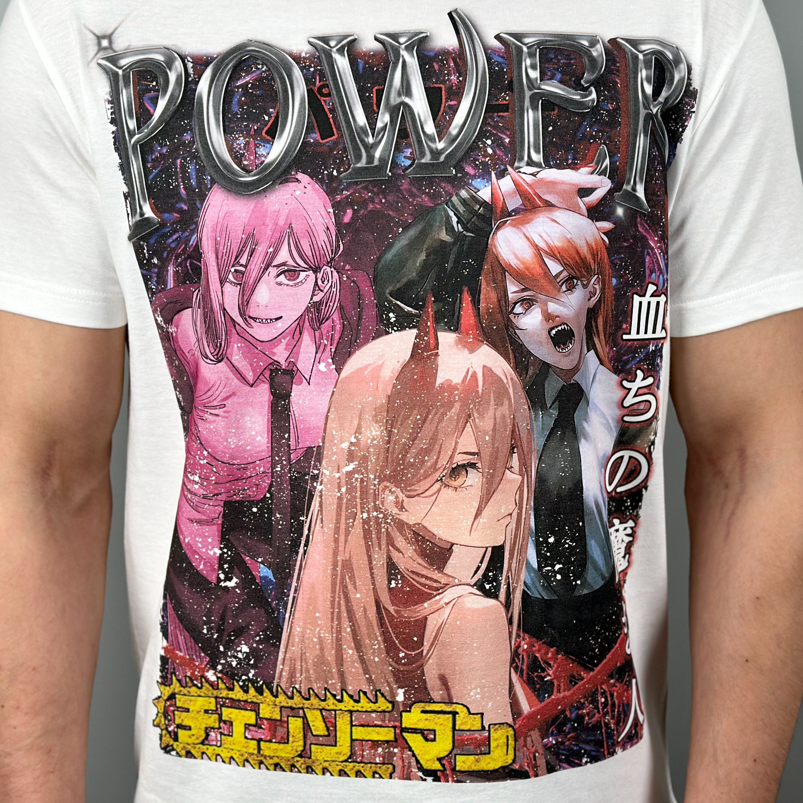 Anime × Japanese Brand × Vintage Chainsaw Man Power Anime Tee T-Shirt Size US XL / EU 56 / 4 - 2 Thumbnail