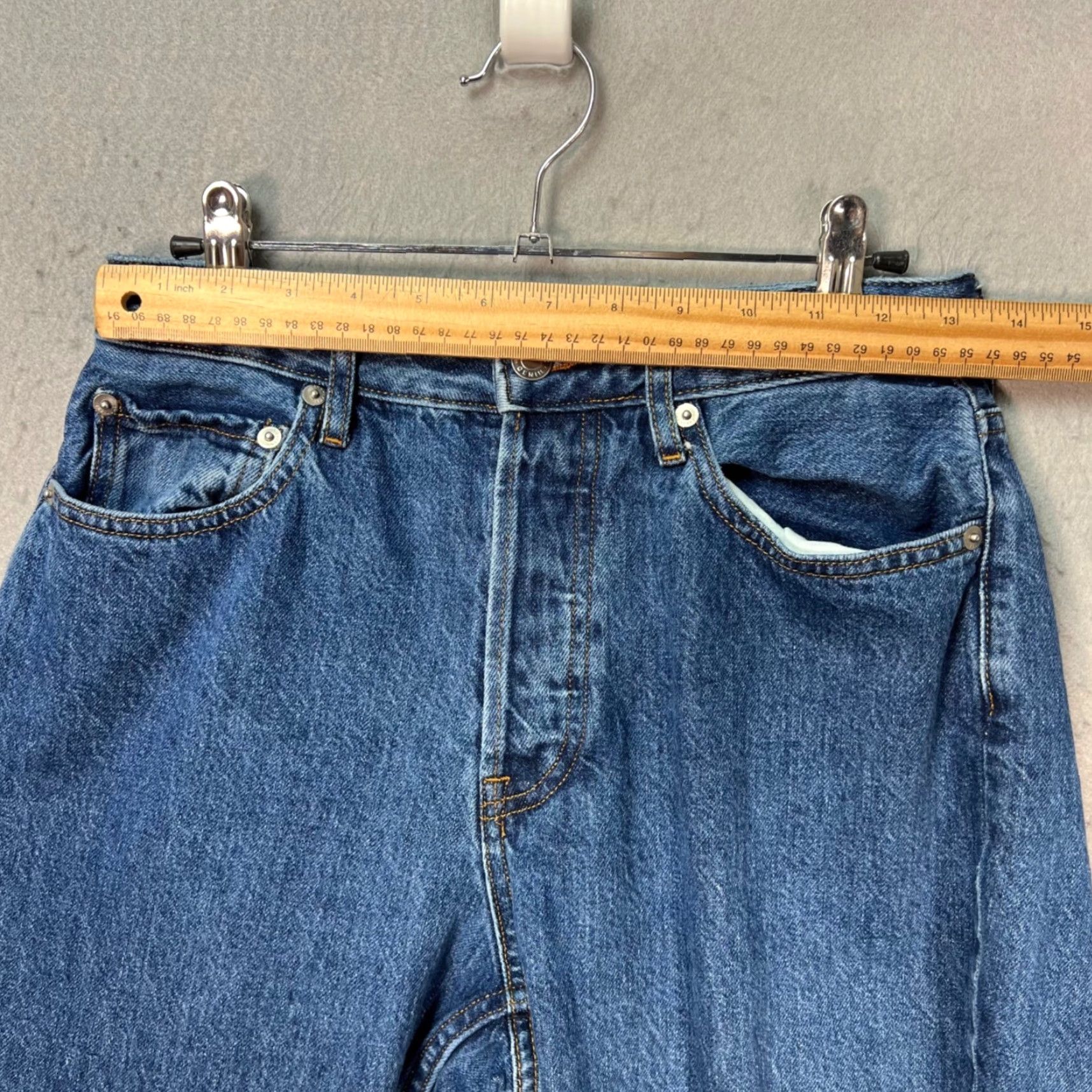 Everlane Everlane Jeans 27 Curvy 90s Straight Denim Blue Organic Cotton 5-Pocket Regular Womens Size 27" / US 4 / IT 40 - 5 Thumbnail