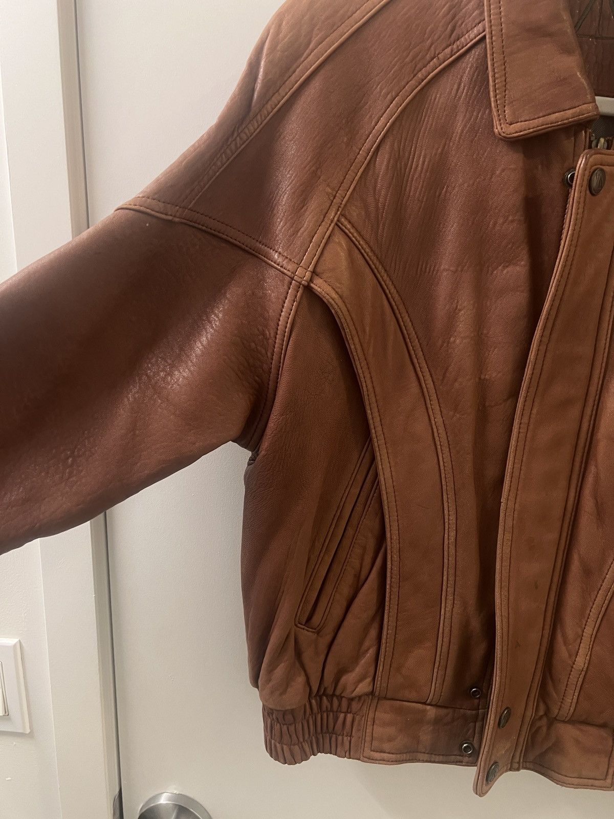 Vintage Cropped leather jacket Size US M / EU 48-50 / 2 - 4 Thumbnail