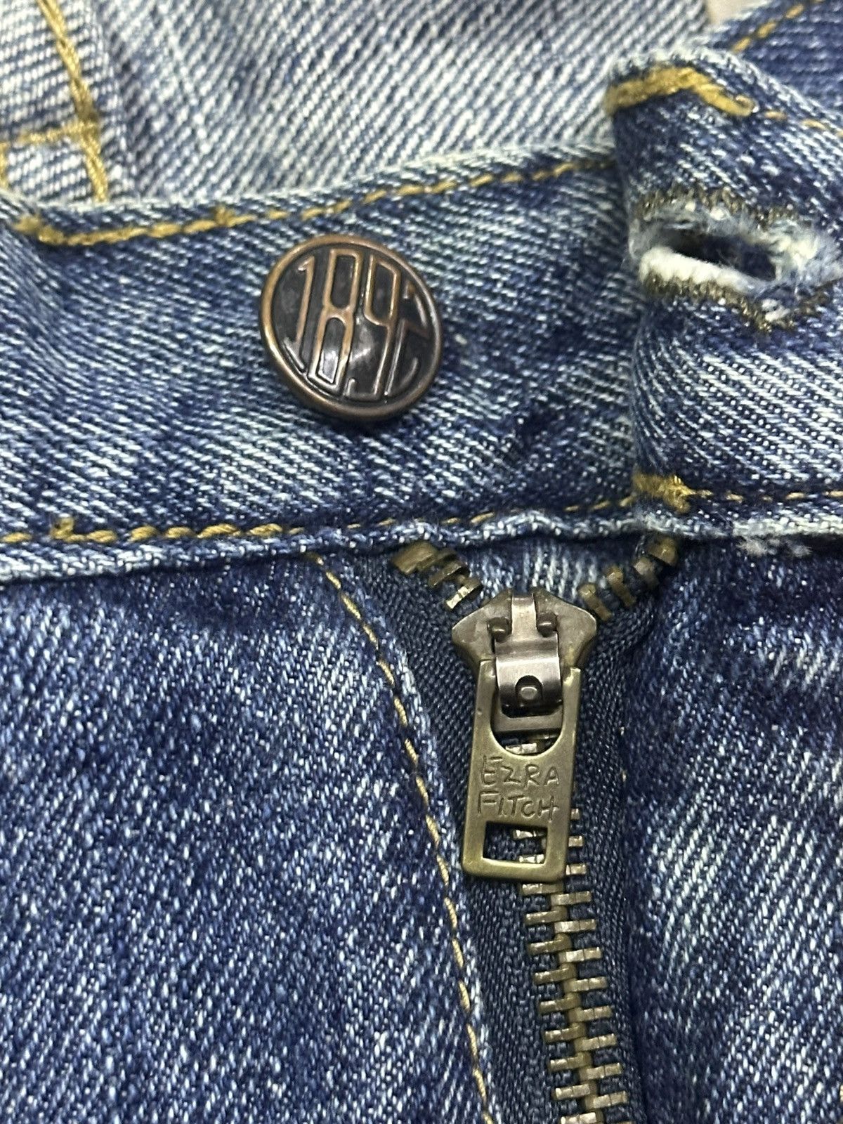 Abercrombie & Fitch Rare Drop 💥 Vintage Ezra Fitch Baggy Straight Jean LGB Style Size US 35 - 12 Thumbnail