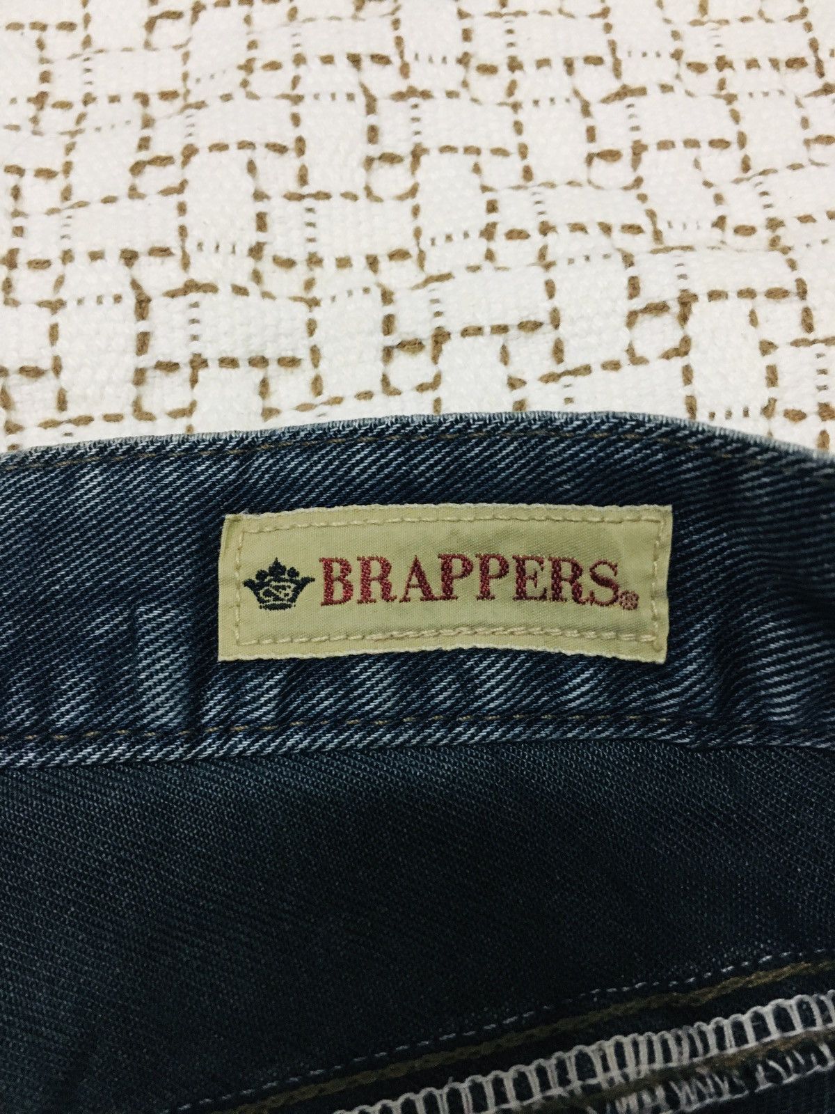 Japanese Brand Brappers Soft Denim Distressed Jeans (17) Size US 27 - 8 Thumbnail