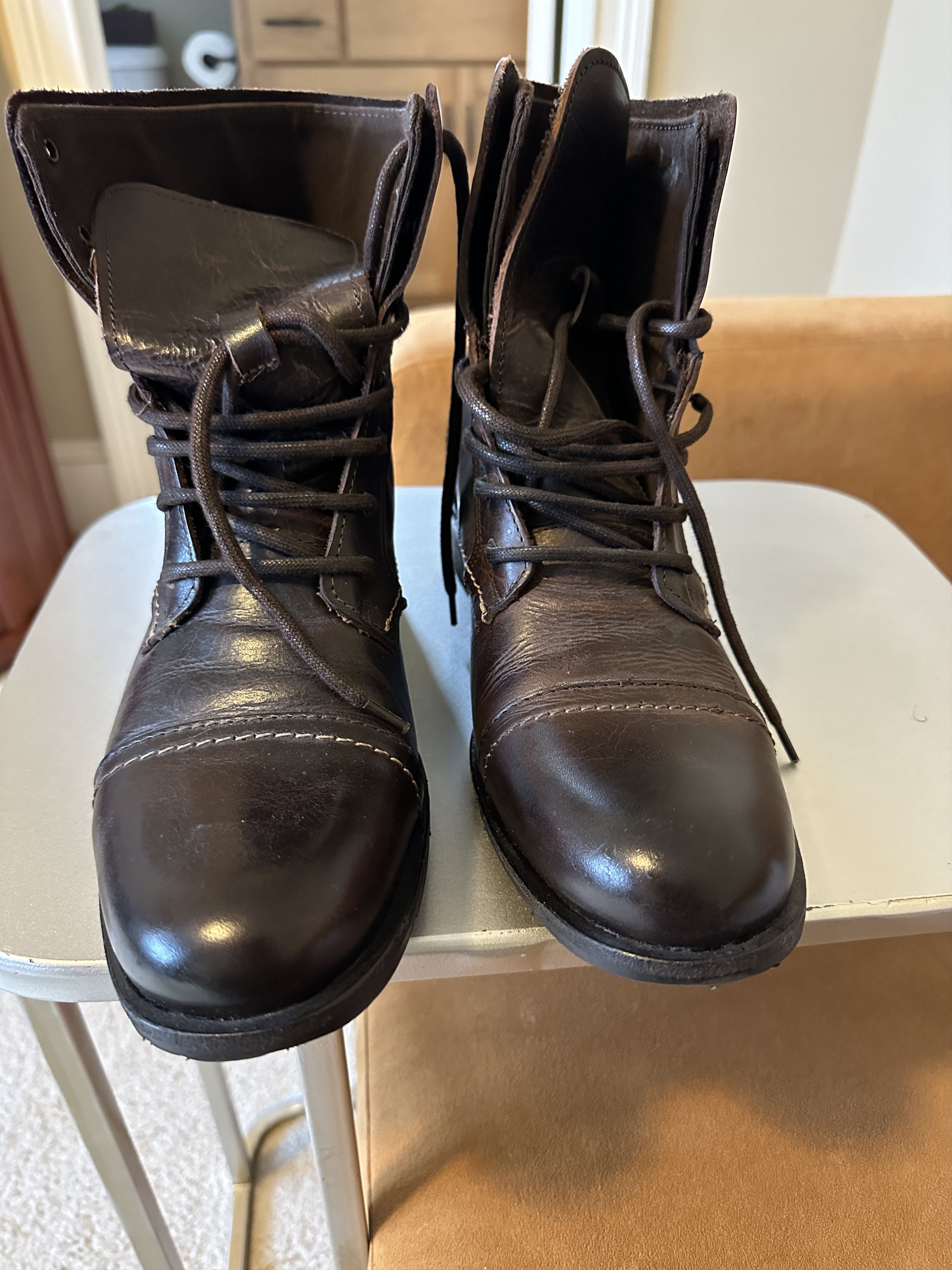 Aldo Brown Leather Fashion Boots Size US 11 / EU 44 - 1 Thumbnail