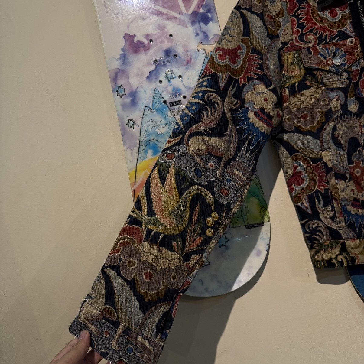 Dries Van Noten Dries Van Noten Floral Denim Jacket SS14 Size US L / EU 52-54 / 3 - 10 Thumbnail