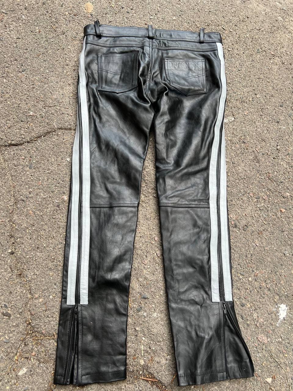 Leather × Vintage Vintage Y2K Motorcycle Leather Opium Pants Carti Style Size US 34 / EU 50 - 5 Thumbnail