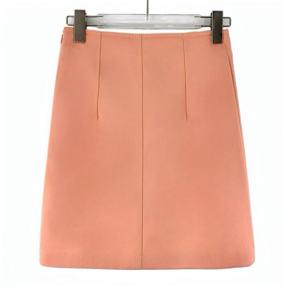 Hermes Hermes, Orange Pink Bell Chain Decor Casual Skirt K26WX Size 27" / US 4 / IT 40 - 2 Thumbnail