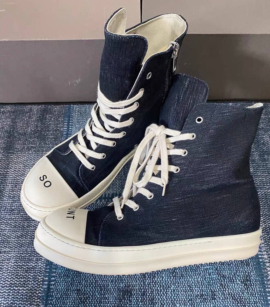 Rick Owens Converse Rick Owens sneakers with double stitching Size US 10.5 / EU 43-44 - 1 Thumbnail