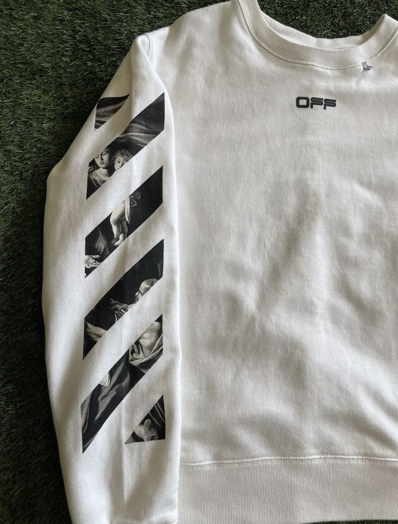 Off-White Size L - OFF-WHITE Caravaggio Square Graphic Sweatshirt Size US L / EU 52-54 / 3 - 2 Thumbnail
