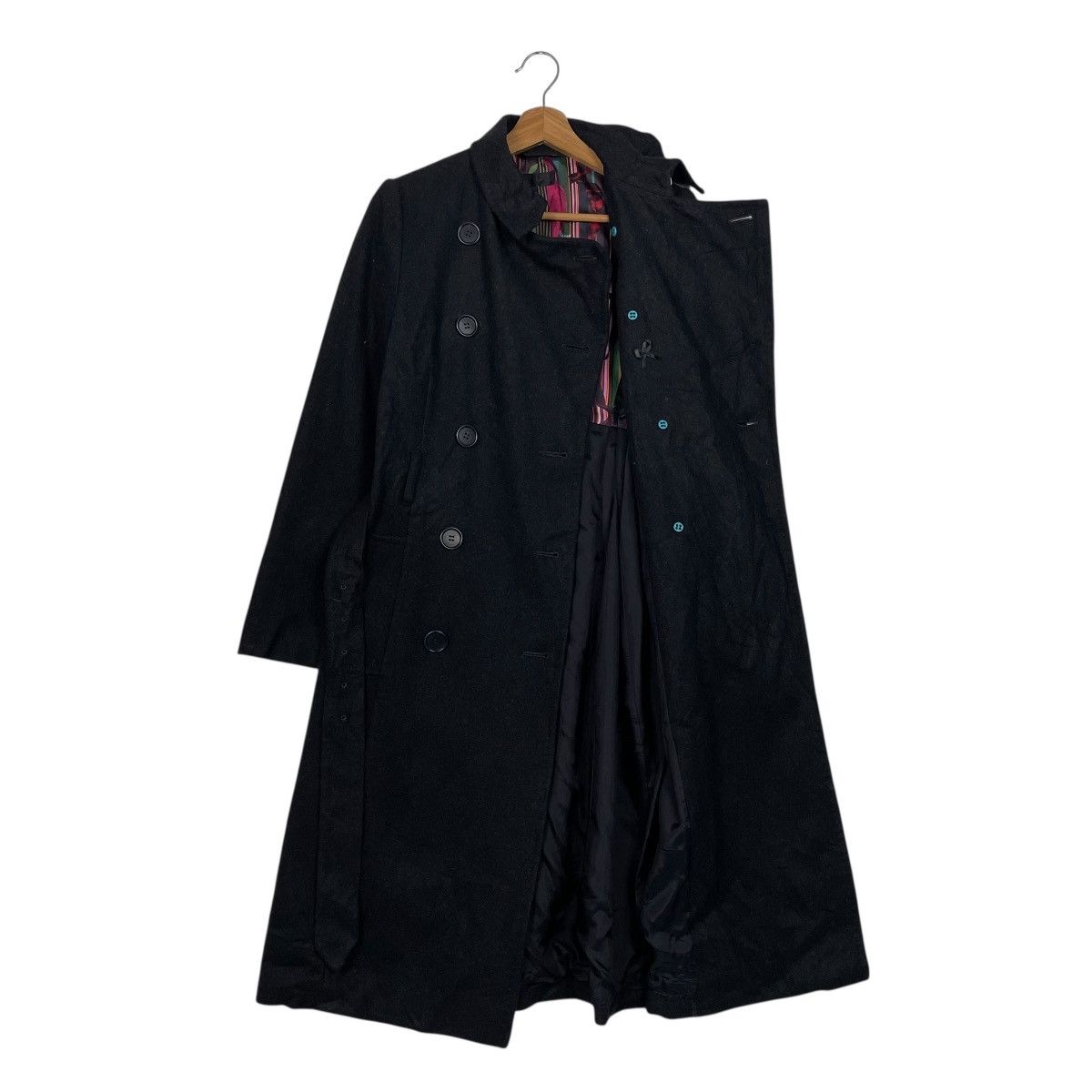 Paul Smith Paul Smith Black Double Breasted Wool Coat Size S / US 4 / IT 40 - 10 Thumbnail