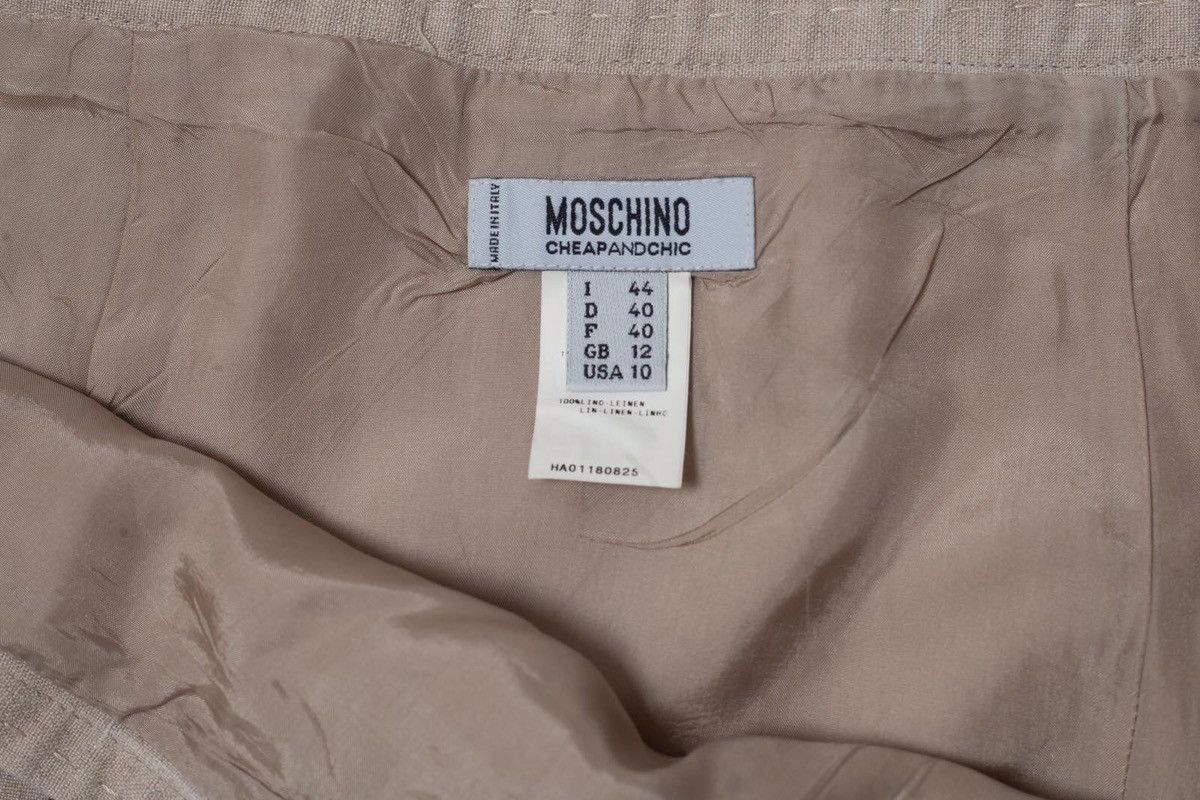 Moschino moschino cheap and chic vintage linen skirt Size 30" / US 8 / IT 44 - 5 Thumbnail