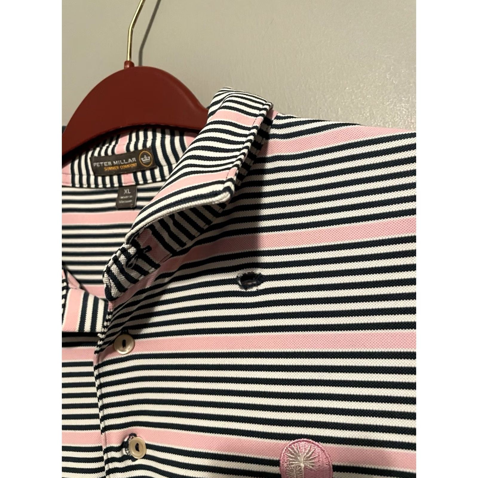 Peter Millar Peter Millar Summer Comfort Polo Golf Shirt Striped XL Hilton Head (B353) - Multicolor Size US XL / EU 56 / 4 - 4 Thumbnail