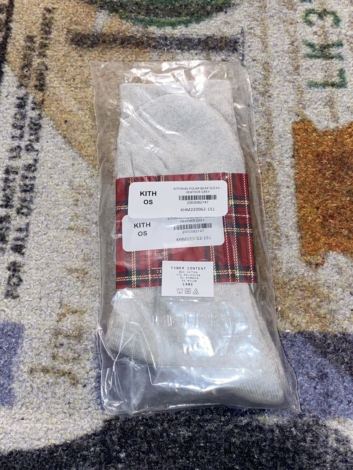 Kith Kith Kithmas Polar Bear Crew Socks Size ONE SIZE - 2 Thumbnail