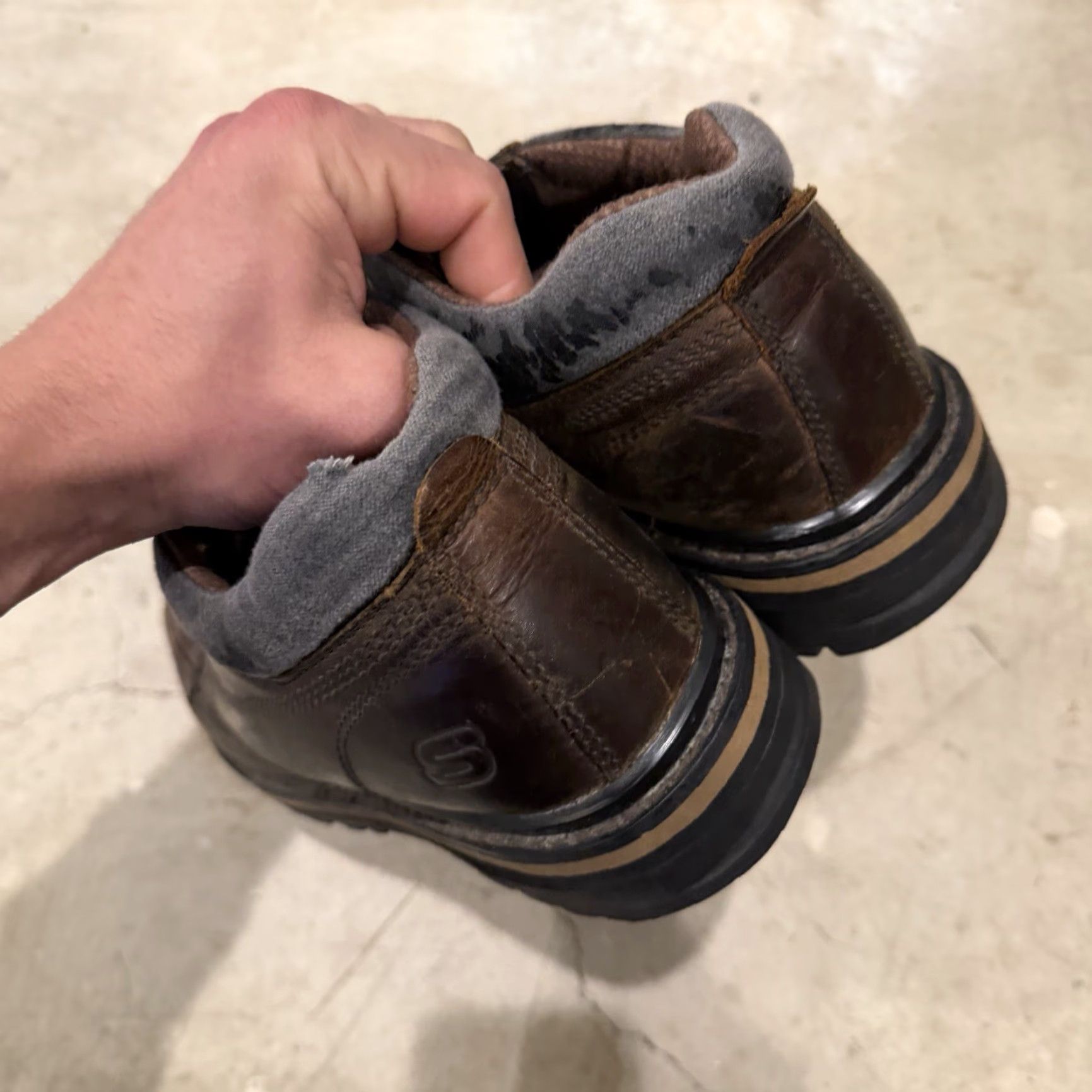 SKECHERS VINTAGE Skechers Mariner Brown Leather Boot Mens Size 9 Lace Up Utility Leather Upper Men Casual 90s Boots SN 4470 Size US 8 / EU 41 - 7 Thumbnail