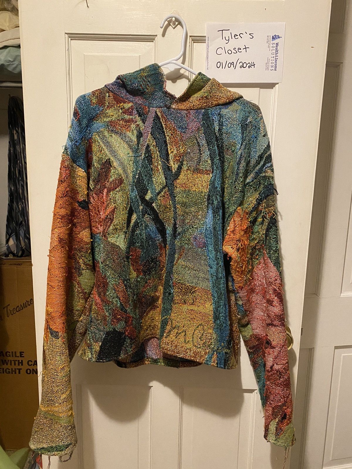 Other Floral Distressed Tapestry Hoodie Size US S / EU 44-46 / 1 - 1 Thumbnail
