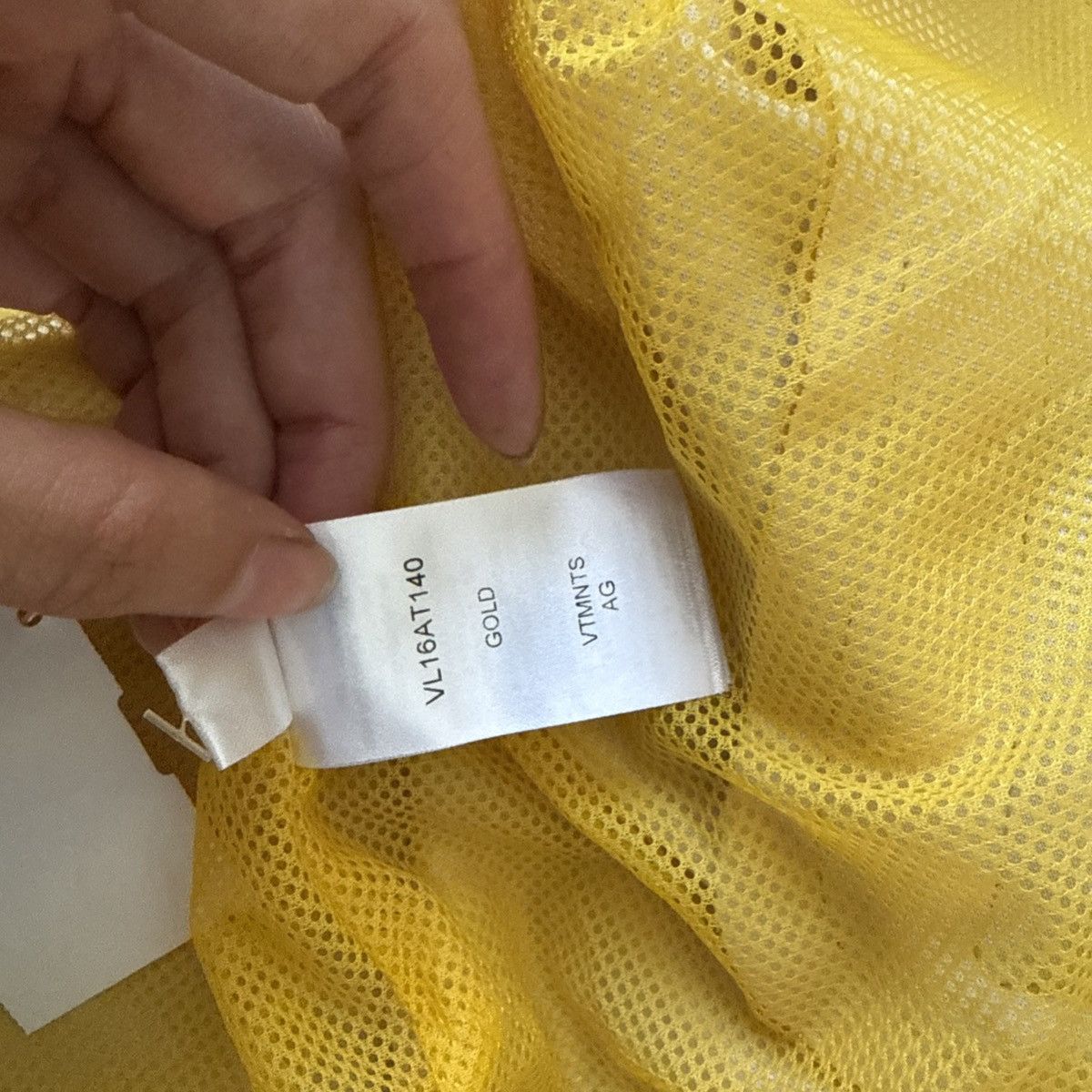 VTMNTS VTMNTS Men's Oversized Tracksuit Jacket In Gold Size US L / EU 52-54 / 3 - 13 Thumbnail