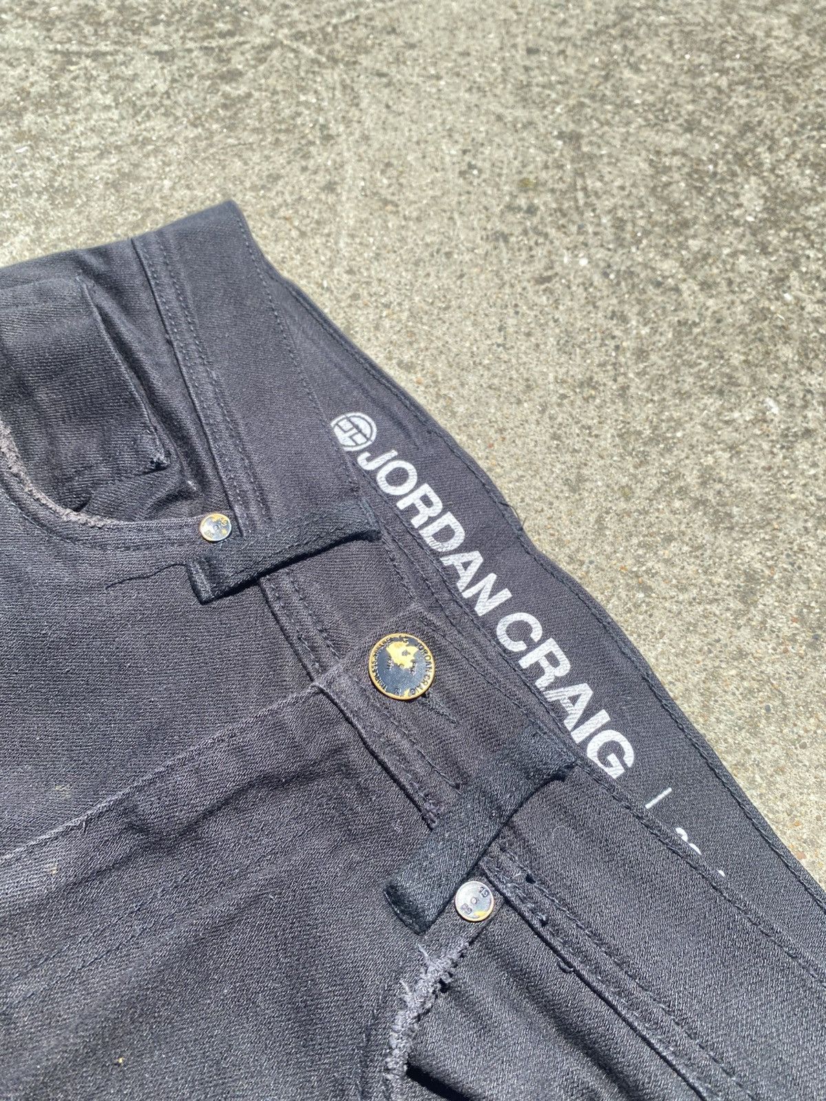 Jordan Craig Black Distressed Denim Size US 32 / EU 48 - 5 Thumbnail