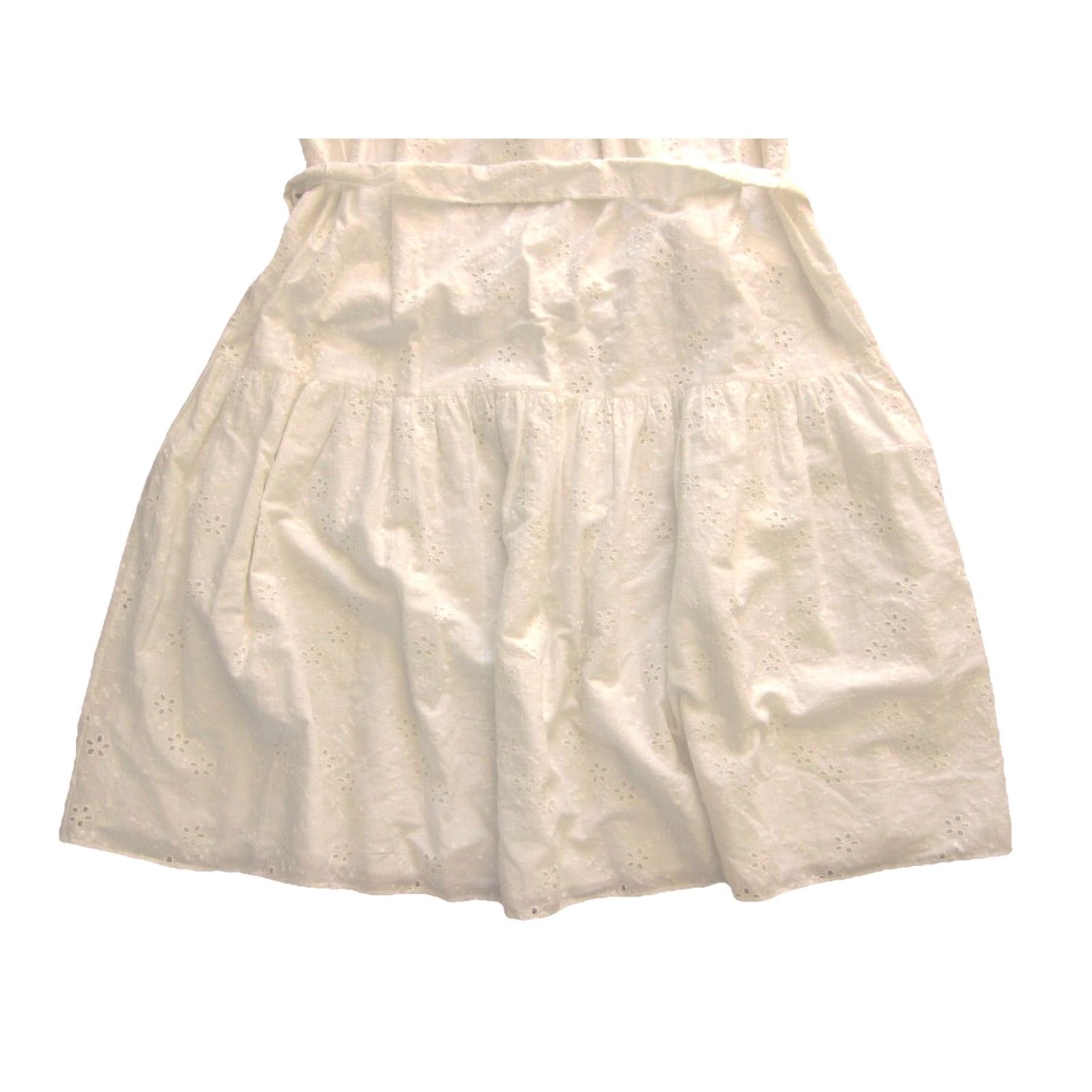 Vintage VINTAGE NWT Alex Marie Thaliana Eyelet White Cotton Floral Cottage Smock Dress 16 Size XXL / US 16-18 / IT 52-54 - 8 Thumbnail