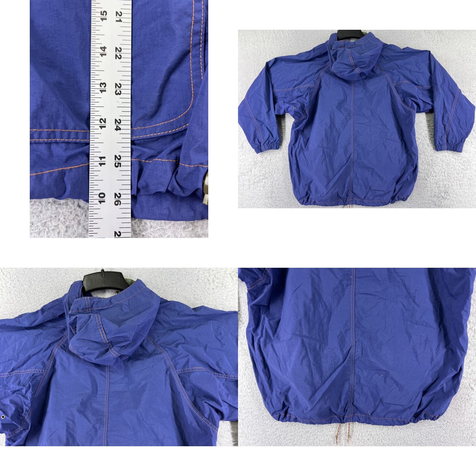 Vintage VINTAGE Columbia Jacket Women Medium Purple Full Zip Hooded Nylon Shell Pockets Size M / US 6-8 / IT 42-44 - 9 Thumbnail