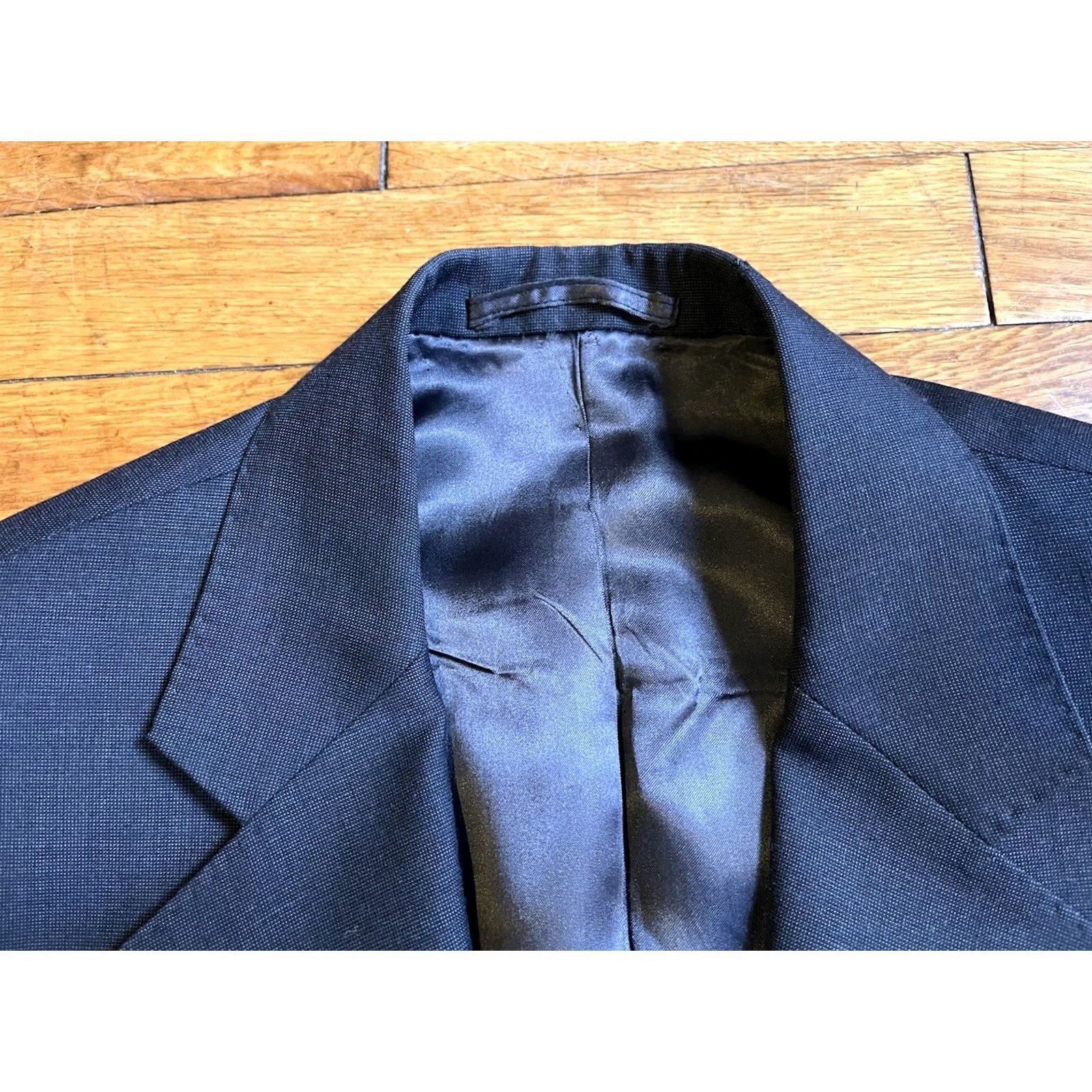 Ermenegildo Zegna VINTAGE? No — Ermenegildo Zegna Blazer Men’s 44R Grey Wool Solid Notch Lapel 2-Button Single-Breasted Regular Fits Mens Size 44R - 5 Thumbnail