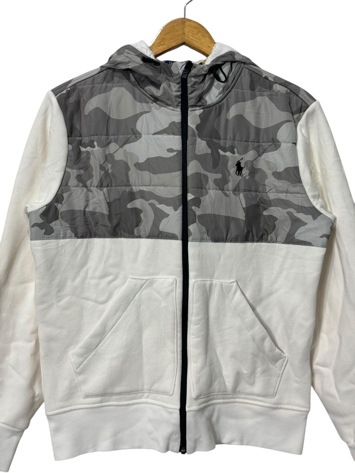 Polo Ralph Lauren Polo Ralph Lauren Camo Hybrid Full-Zip Hoodie Size US S / EU 44-46 / 1 - 2 Thumbnail
