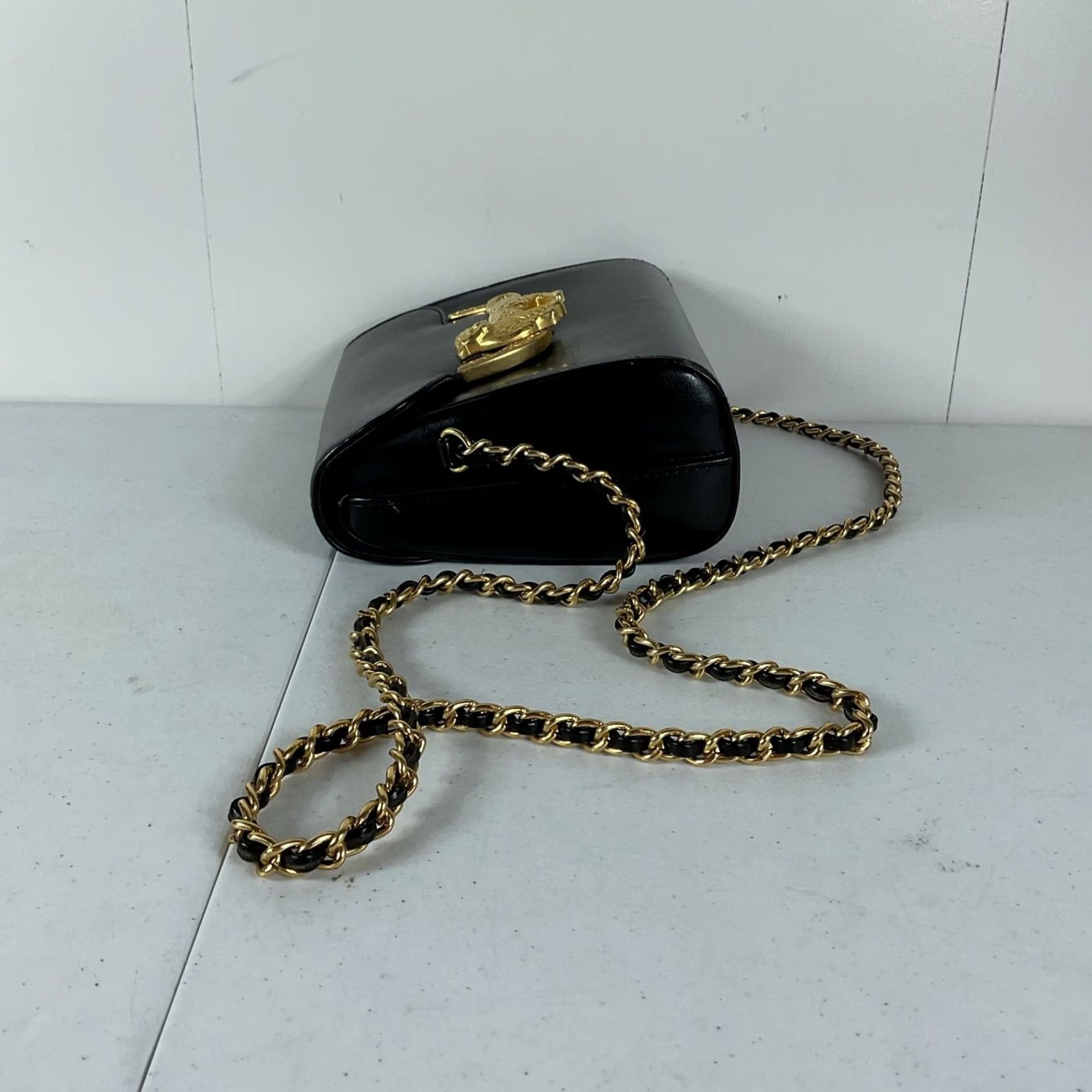 Vintage VINTAGE Via Piaggi Leather Crossbody Bag Avant Garde Gold Leopard Size ONE SIZE - 4 Thumbnail