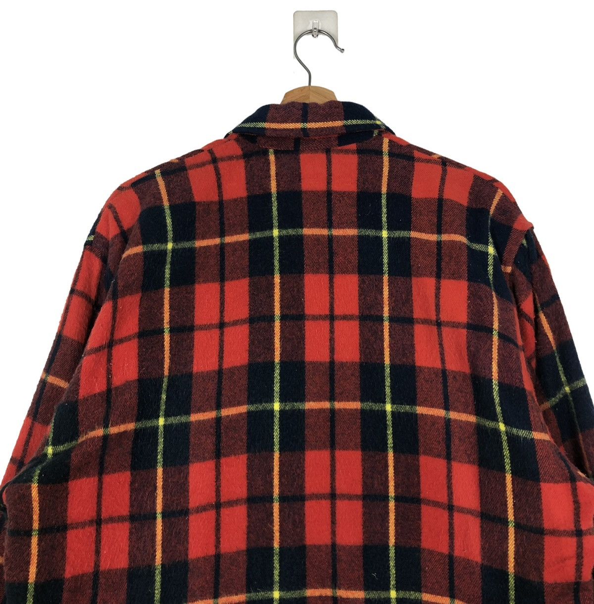 Japanese Brand 🔥VINTAGE BUTTON JACKET TASS FINDER HUNTING TARTAN DESIGN Size US L / EU 52-54 / 3 - 9 Thumbnail