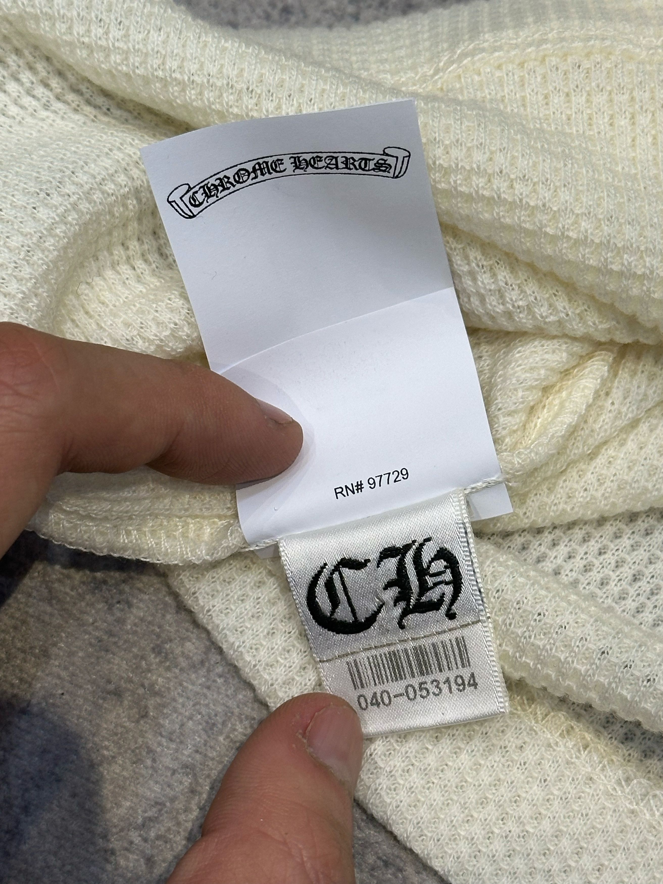 Chrome Hearts CHROME HEARTS CH Wool Thermal Long T-Shirt Size US M / EU 48-50 / 2 - 10 Thumbnail