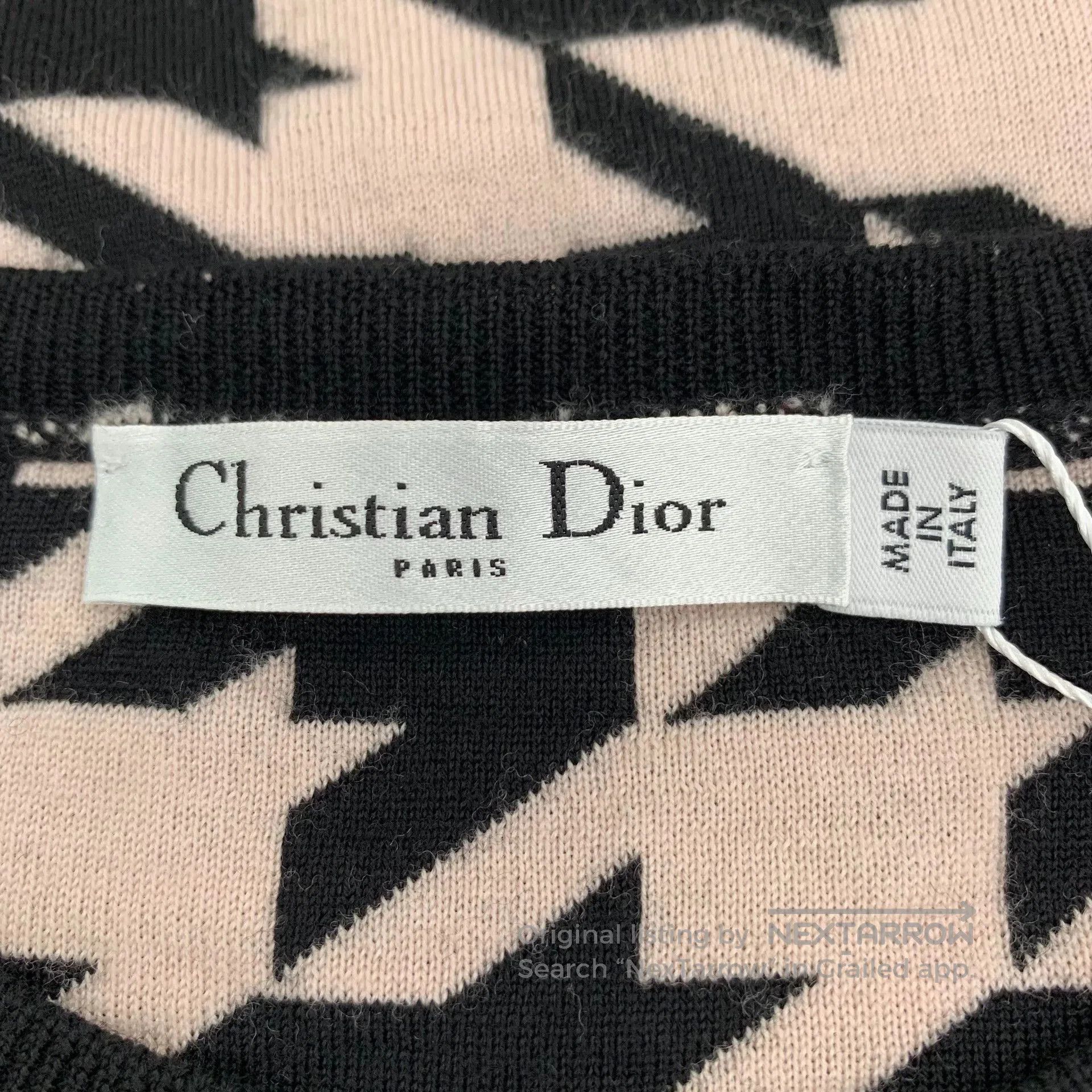 Dior Christian Dior Houndstooth Cotton T-shirt. Size US M / EU 48-50 / 2 - 6 Thumbnail