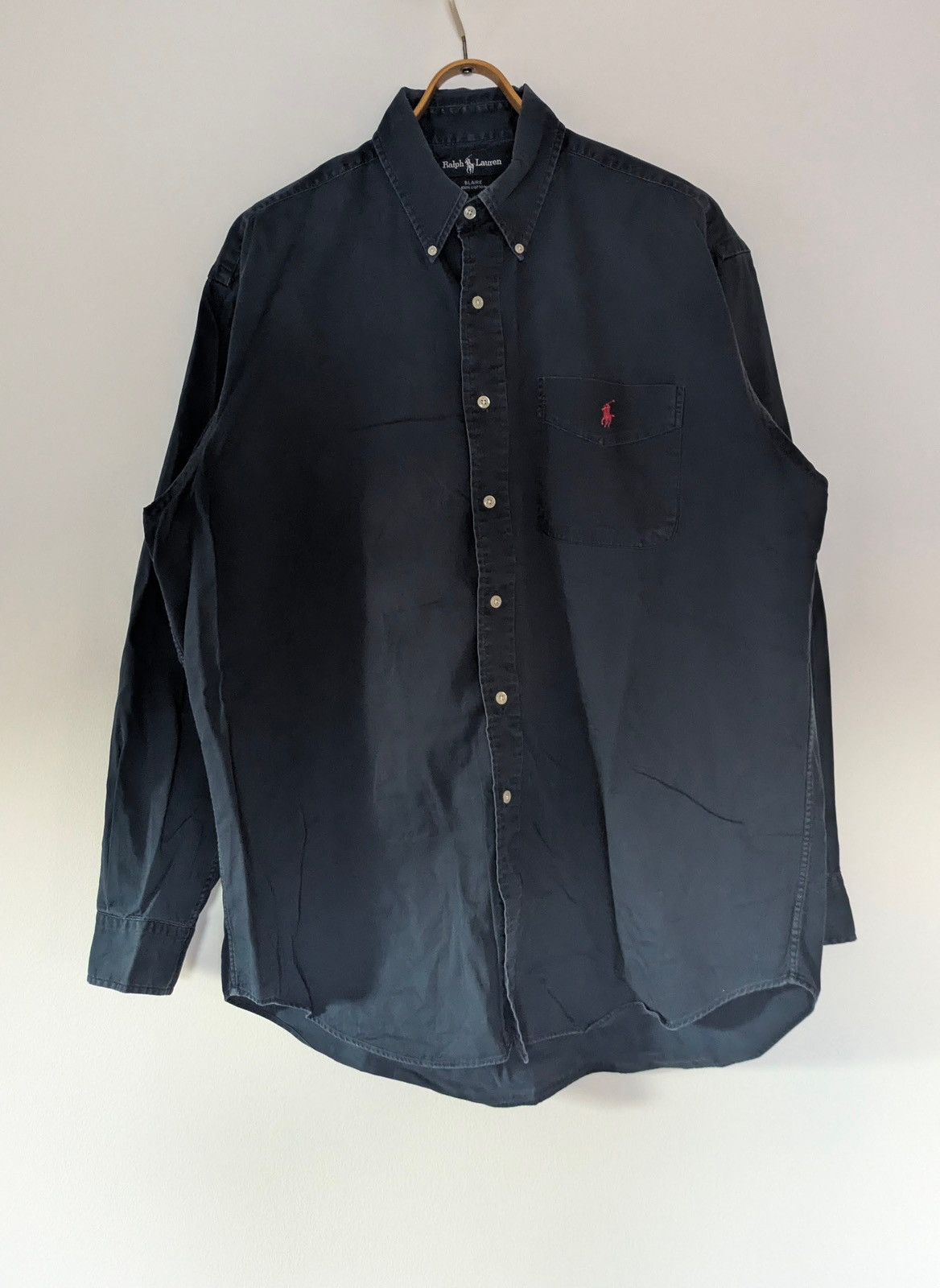 Ralph Lauren 👔 Ralph Lauren Button-Up Shirt – Navy (Size L) Size US L / EU 52-54 / 3 - 1 Thumbnail