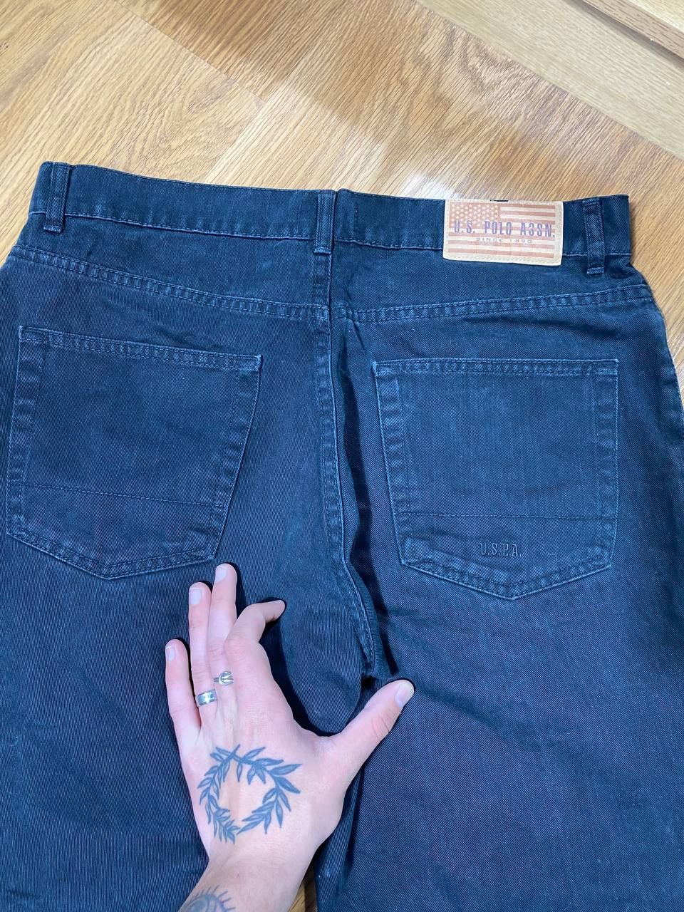 U.S. Polo Assn. Dirty Distressed Crush Faded Y2K baggy jeans pants Size US 30 / EU 46 - 13 Thumbnail