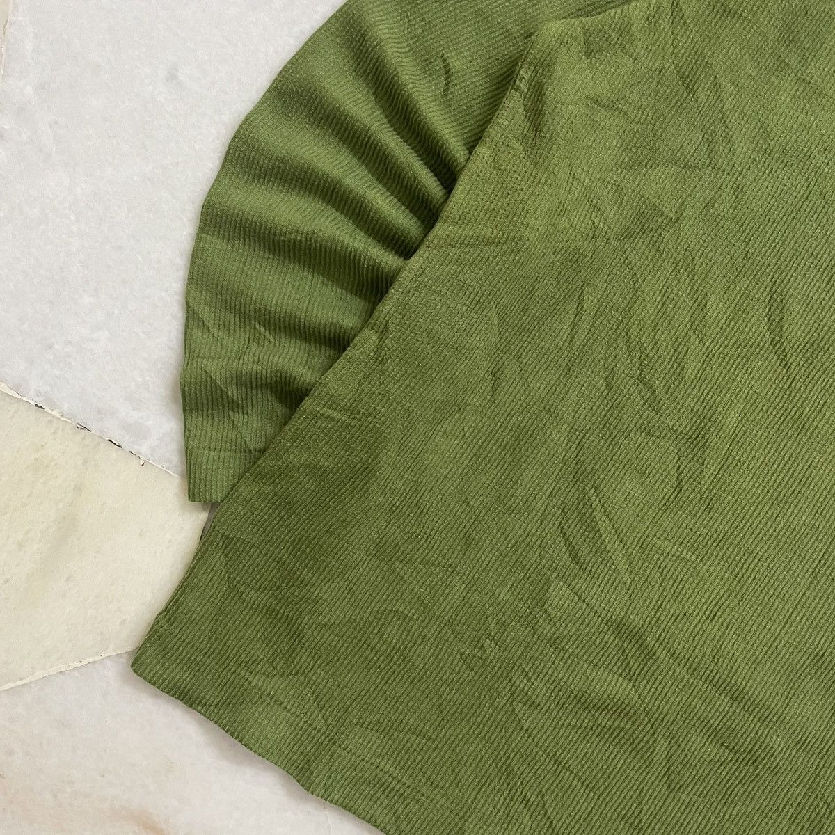 Hiroko Koshino Homme Vtg Olive Green Curduroy Designer Hiroko Koshino Homme Size US L / EU 52-54 / 3 - 4 Thumbnail