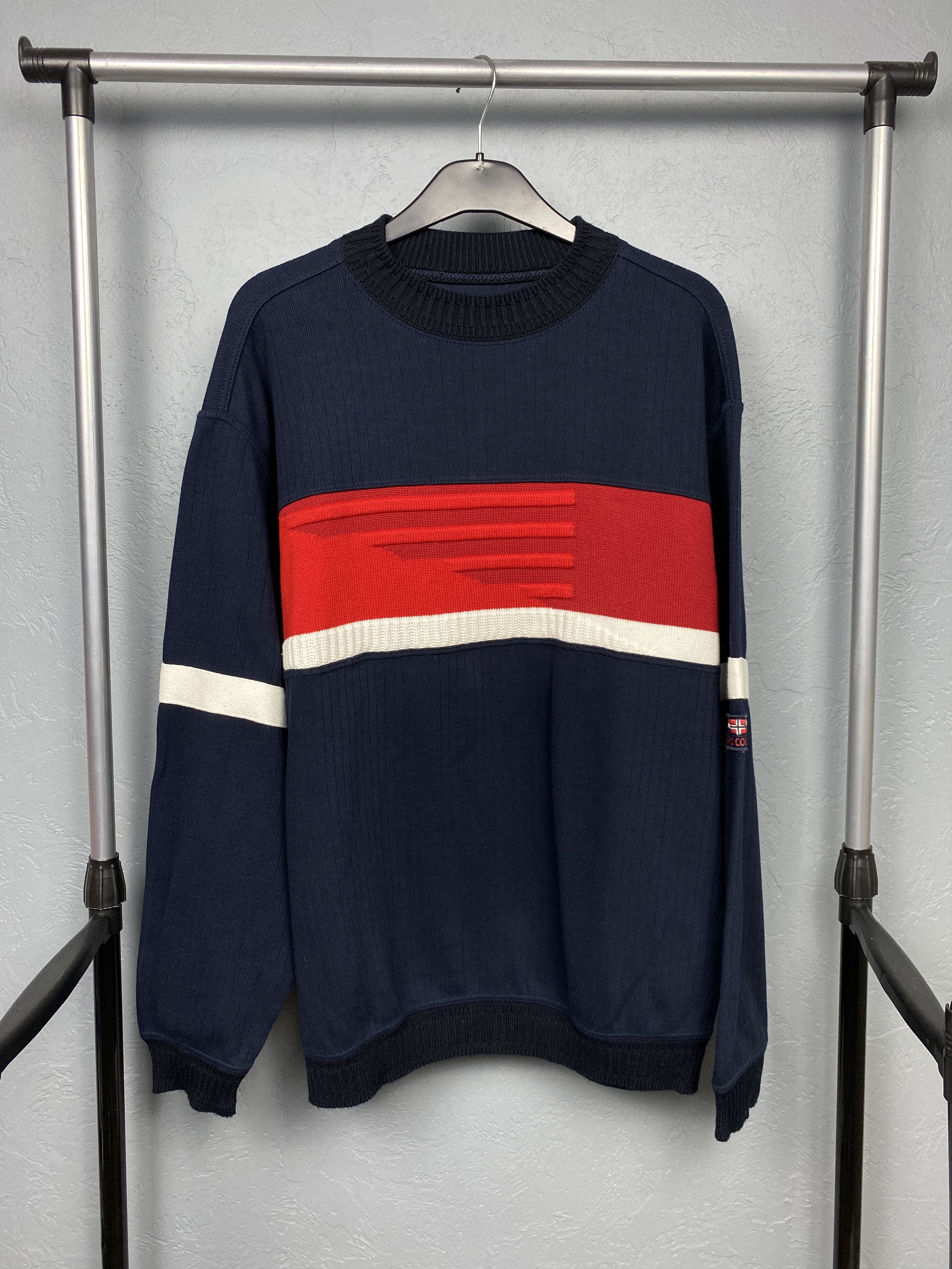 Carlo Colucci Carlo Colucci Vintage Mens Knit Crew Neck Sweater Size US L / EU 52-54 / 3 - 1 Thumbnail