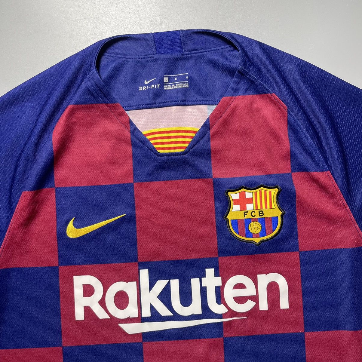 Vintage BARCELONA NIKE 2019/2020 FOOTBALL HOME JERSEY #10 MESSI Size US L / EU 52-54 / 3 - 4 Thumbnail