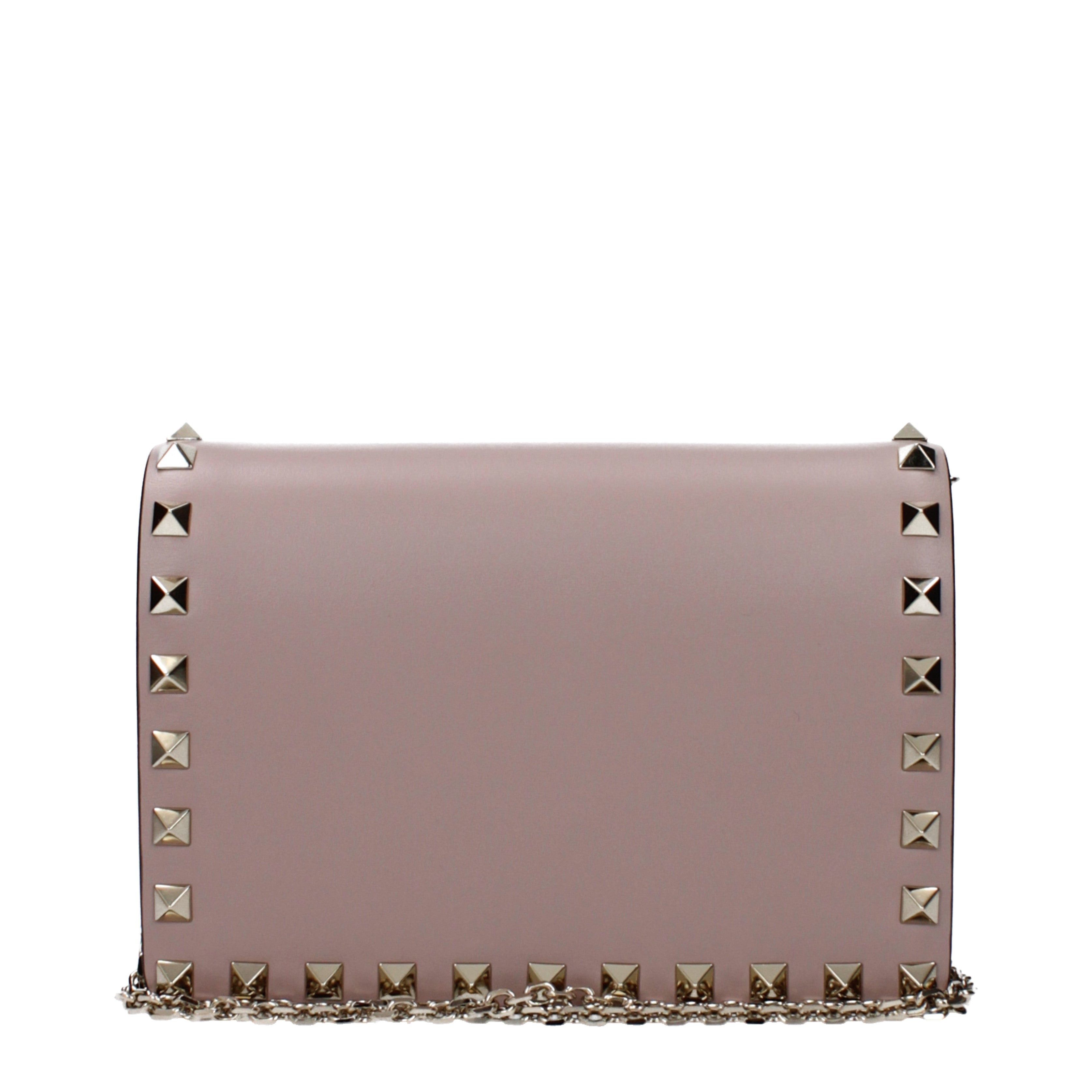 Valentino Garavani Crossbody Bag In Leather in Pink, Women's