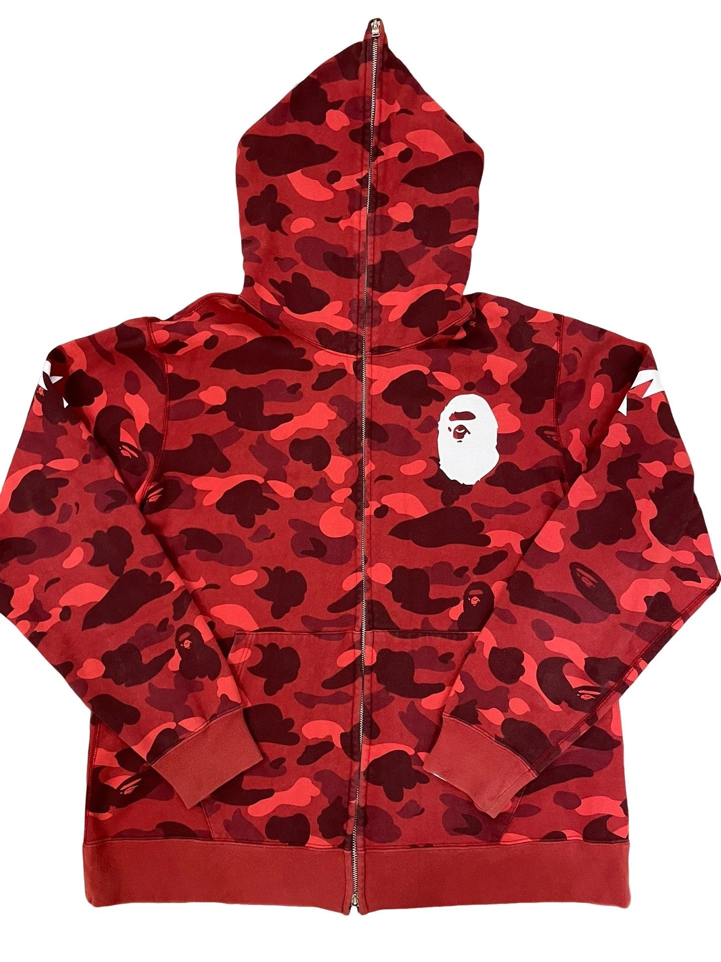 Bape A Bathing Ape Red Camo Full Zip Hoodie Size XXL Size US XXL / EU 58 / 5 - 1 Thumbnail