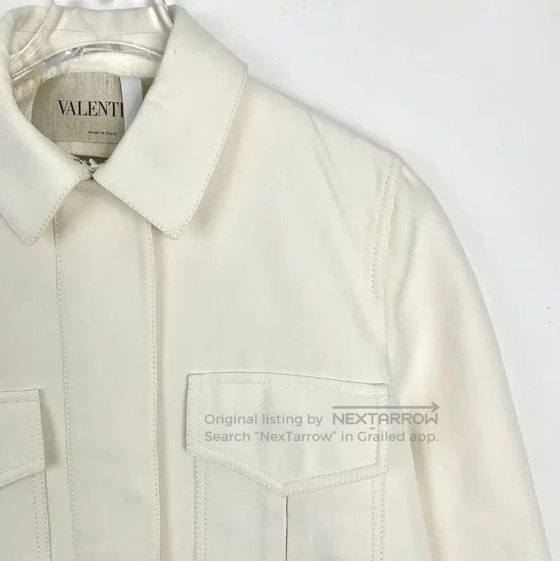 Valentino Valentino Women's Cotton Jacket in White . Size M / US 6-8 / IT 42-44 - 3 Thumbnail