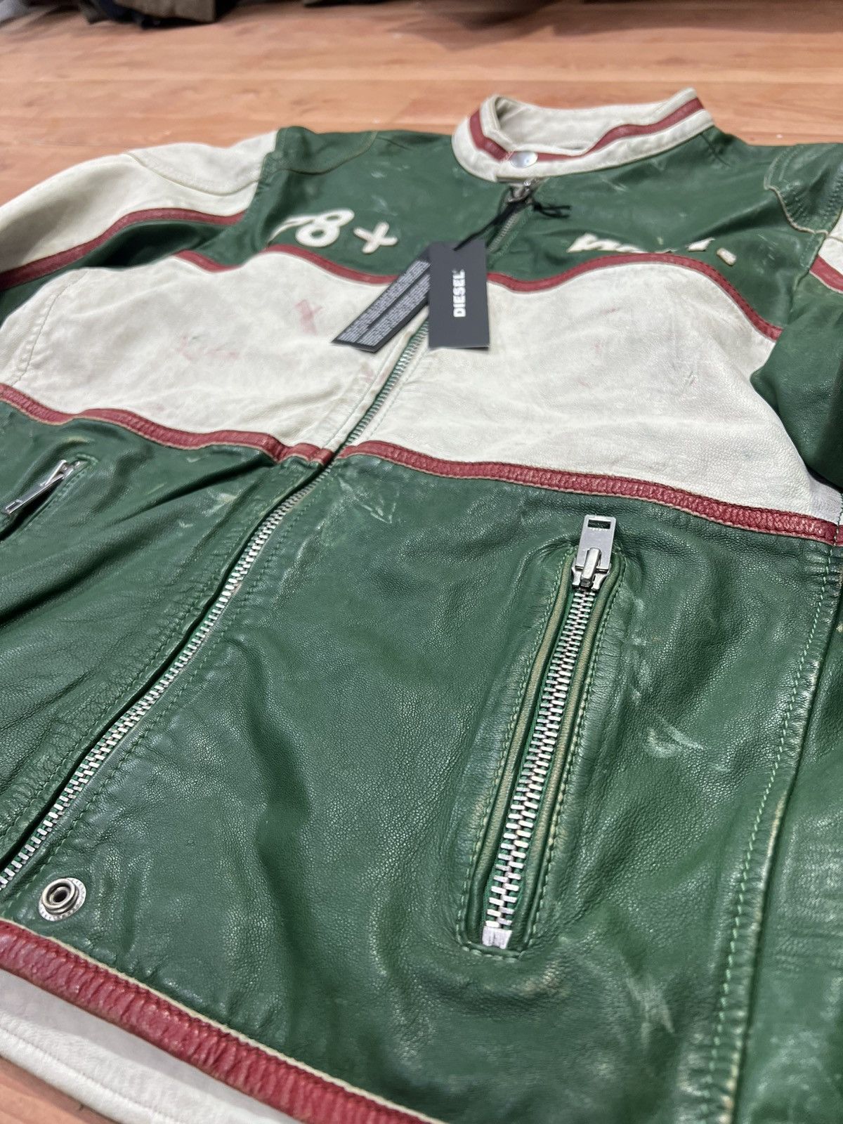 Diesel Diesel L- RACING WOLF Leather jacket size L Size US L / EU 52-54 / 3 - 4 Thumbnail