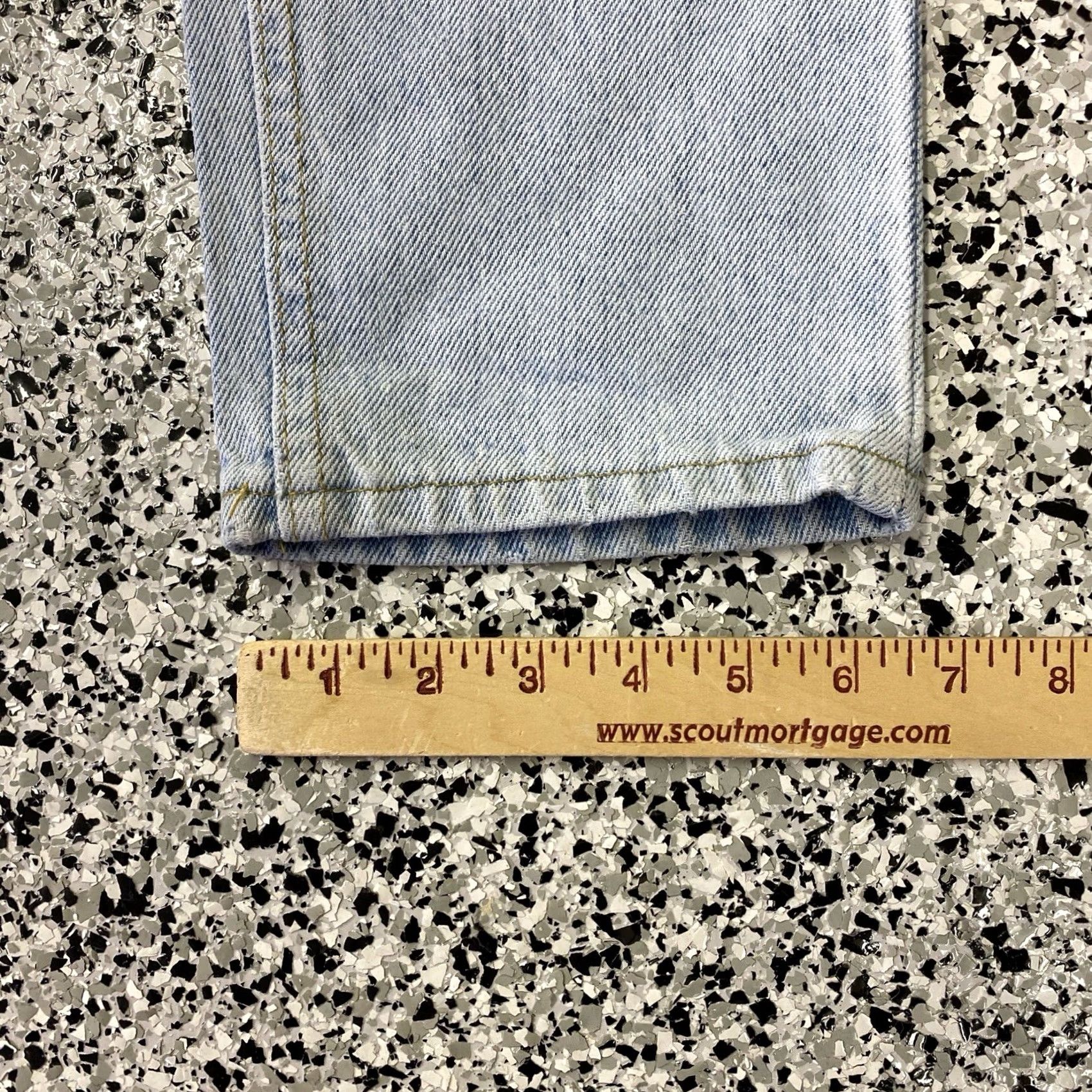 Lee VINTAGE Lee Fit Blue Denim Jeans Slim 24x29.5 Regular Women 80s Straight Classic Fit Medium Wash Size 42" / US 20 - 2 Thumbnail