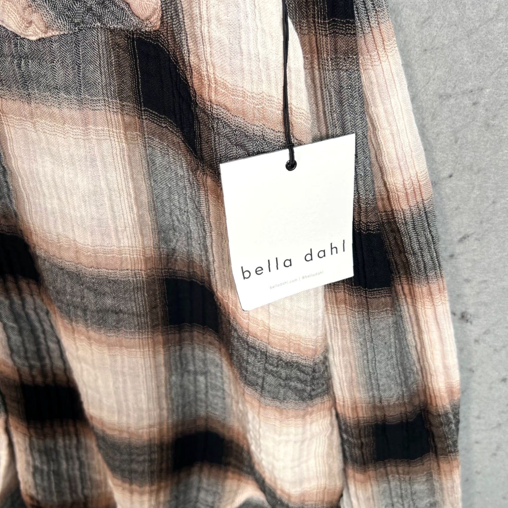 Bella Dahl Bella Dahl Womens Size Large Oversized Plaid Button-Up Shirt Long Sleeve NEW! Size L / US 10 / IT 46 - 5 Thumbnail