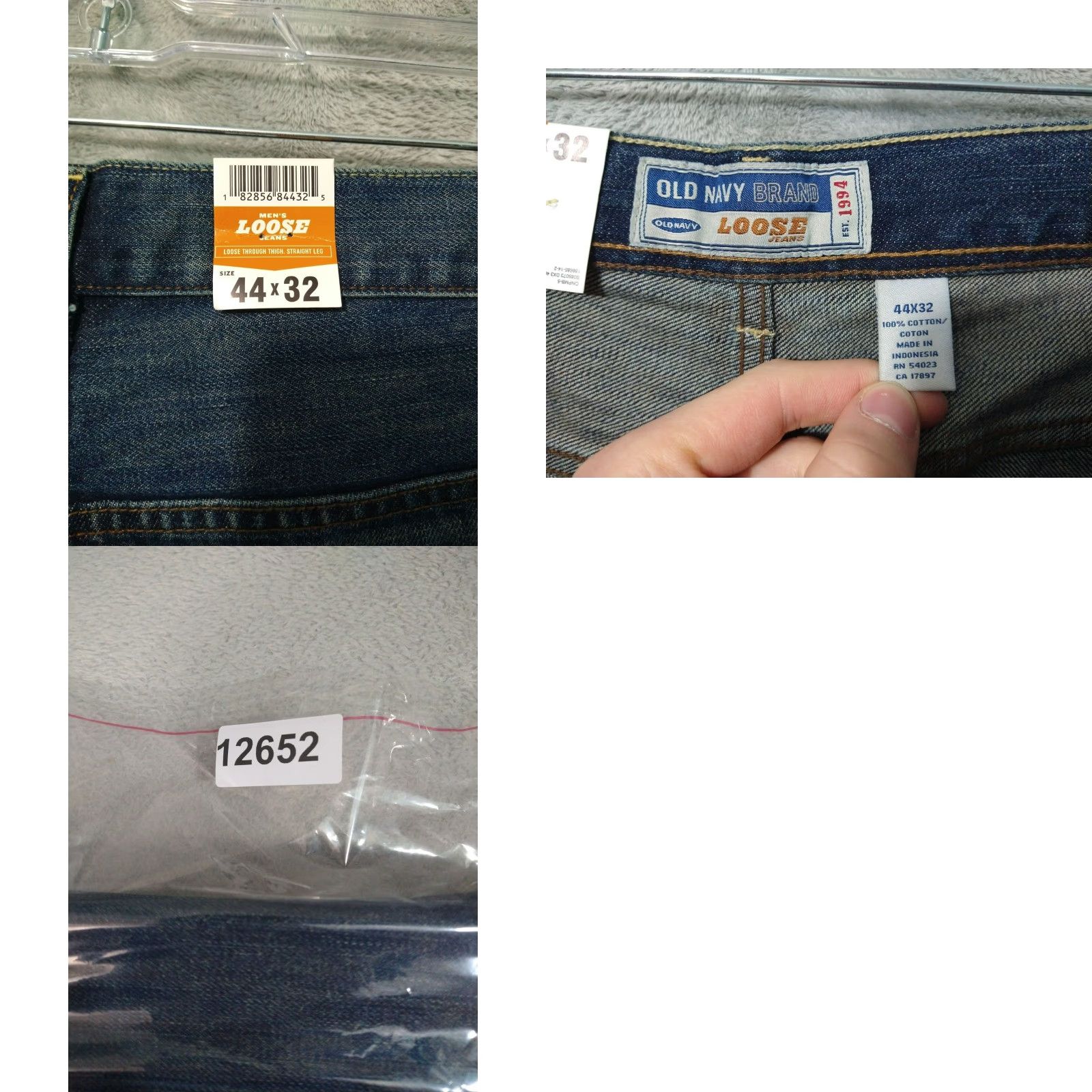 Old Navy Old Navy Jeans Men 44x32 Blue Denim Loose Straight Leg High Rise Dark Wash Jeans Regular Size Type: Jeans Men Wide 5-Pocket Pattern: Solid Size US 44 / EU 60 - 8 Thumbnail