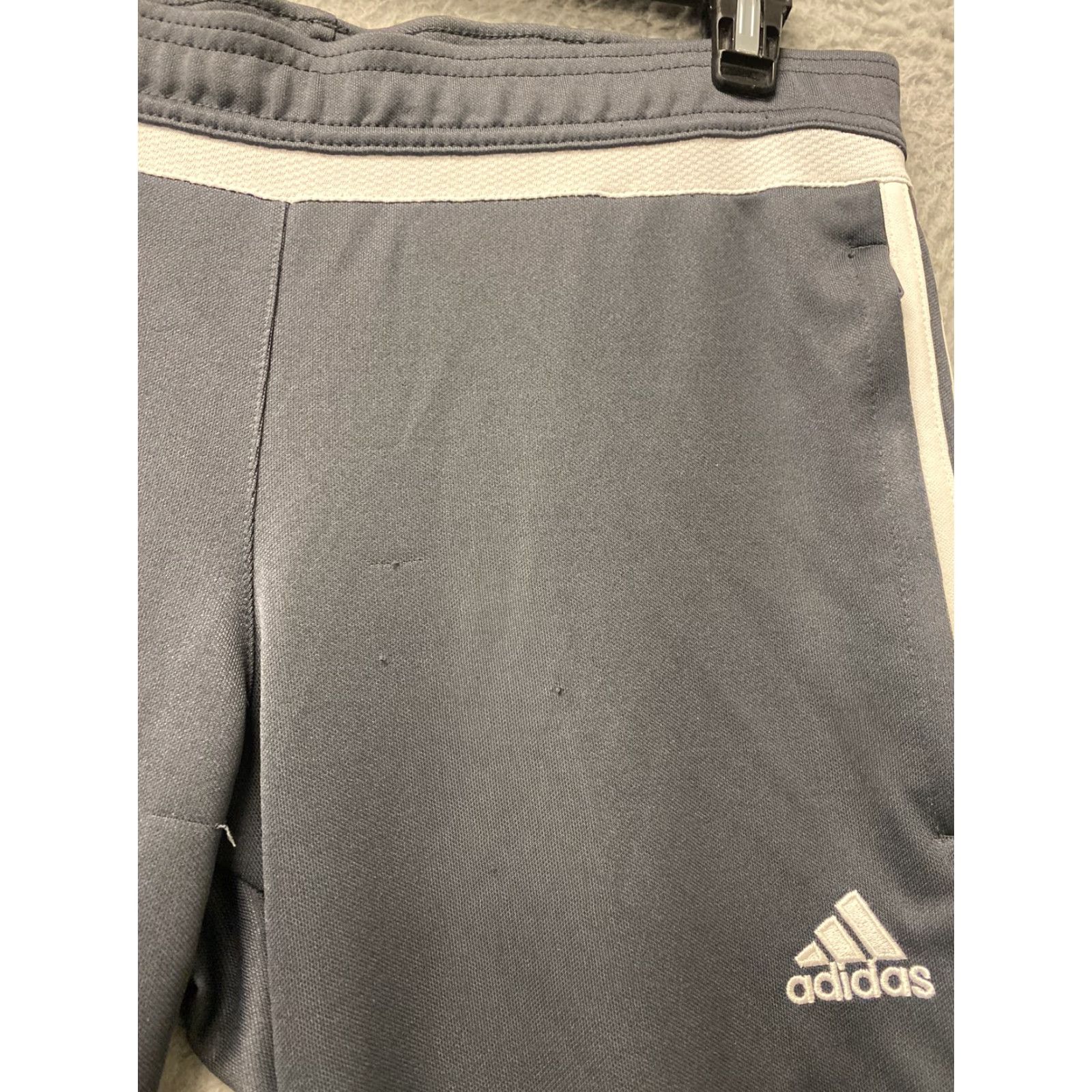 Adidas Adidas Pants Womens M Gray White Logo Activewear Sports Pockets 100-23 Dark Gray Size 32" / US 10 / IT 46 - 6 Thumbnail