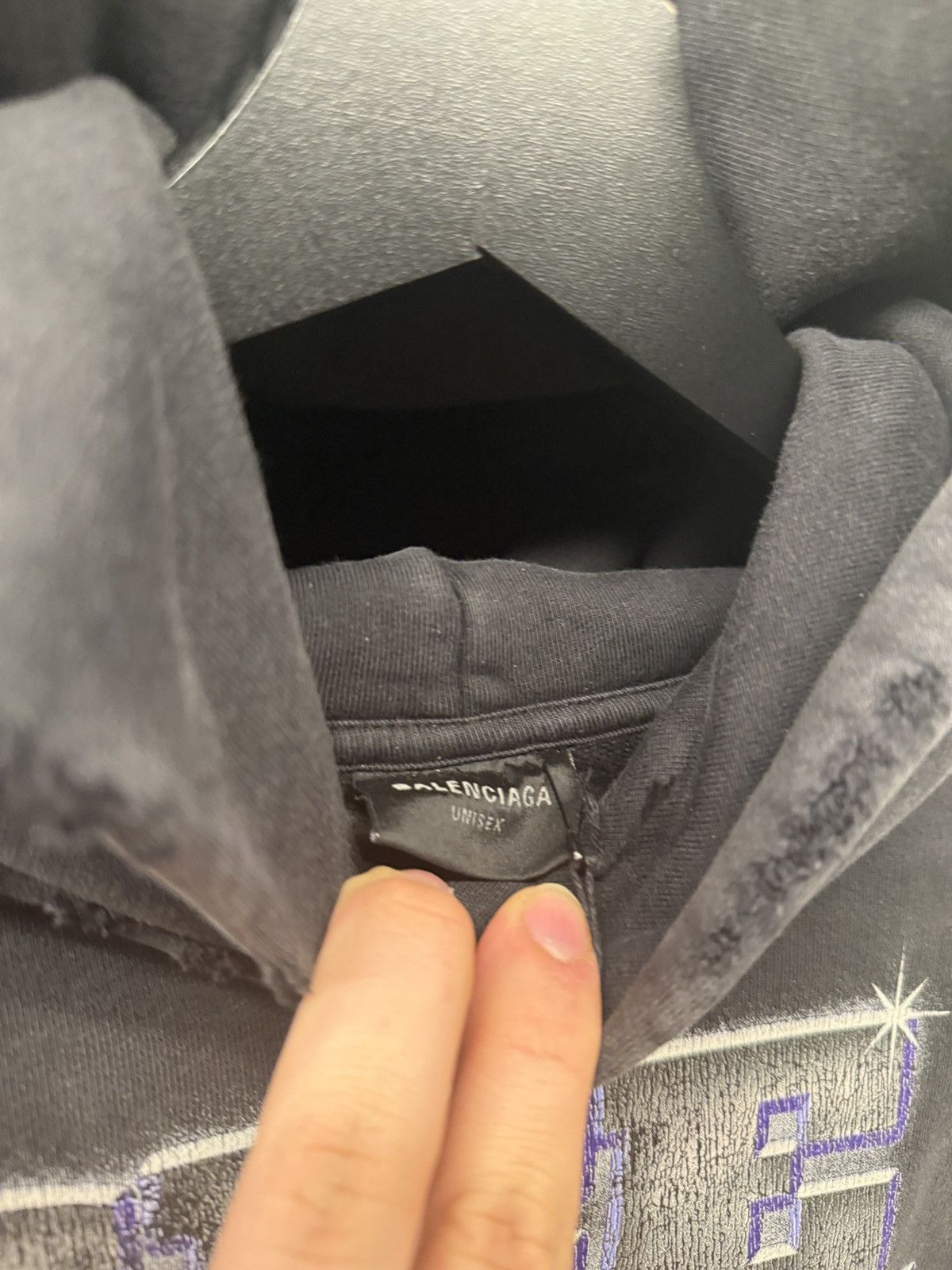 Balenciaga Balenciaga SNBN hoodie washed black Size US L / EU 52-54 / 3 - 7 Thumbnail